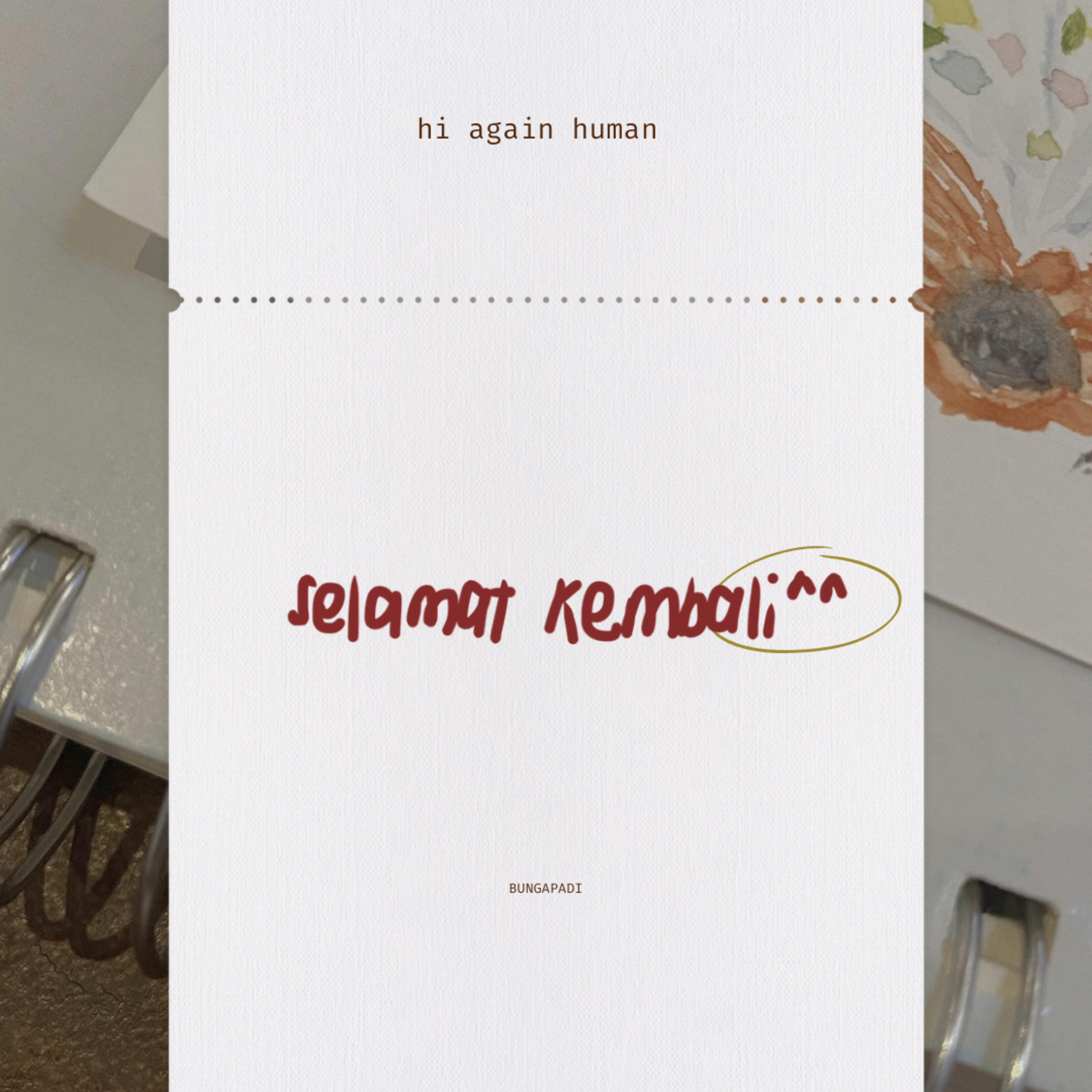 Selamat Kembali episode artwork
