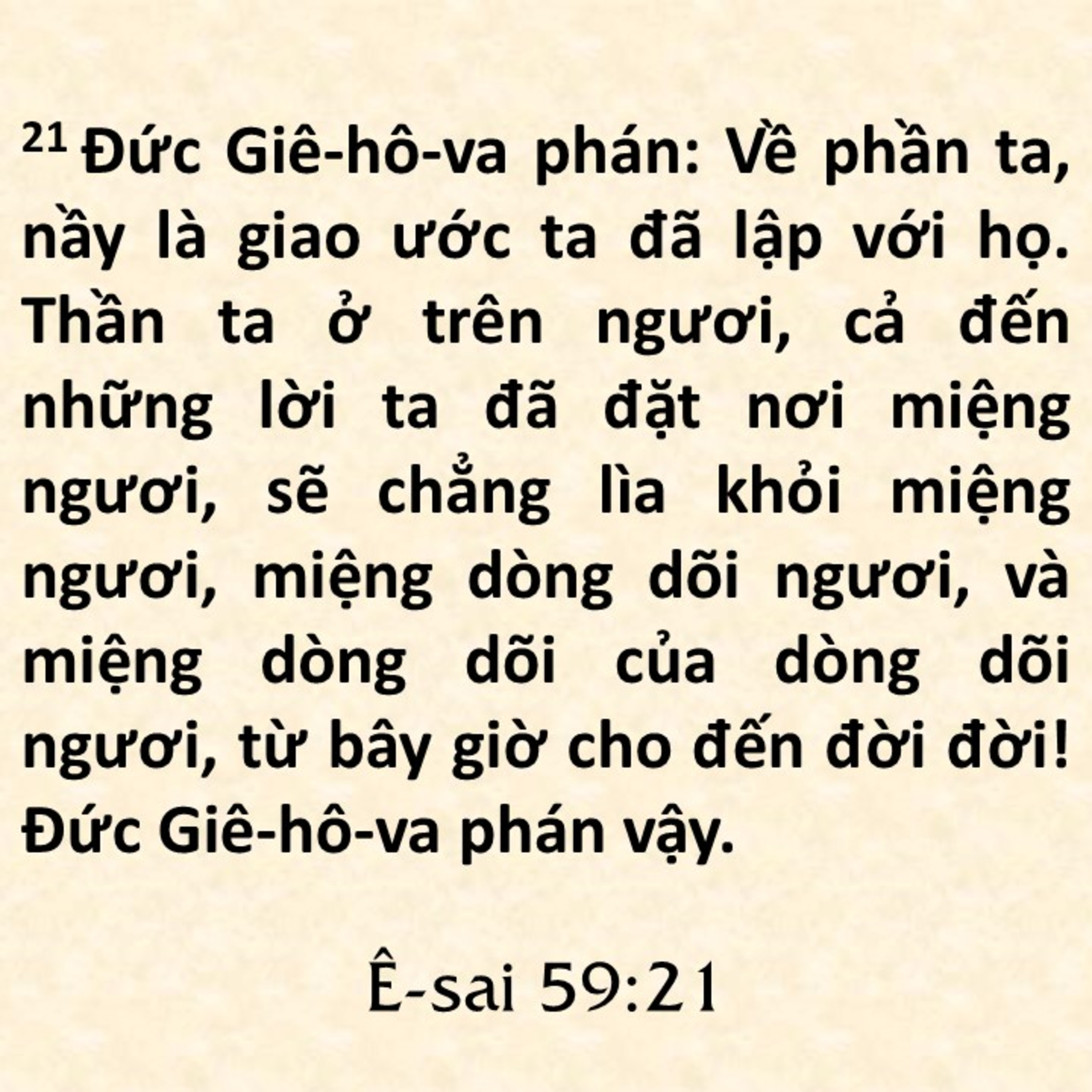 Ê-sai 59, 21 Đặt LỜI TA vào miệng ngươi episode artwork