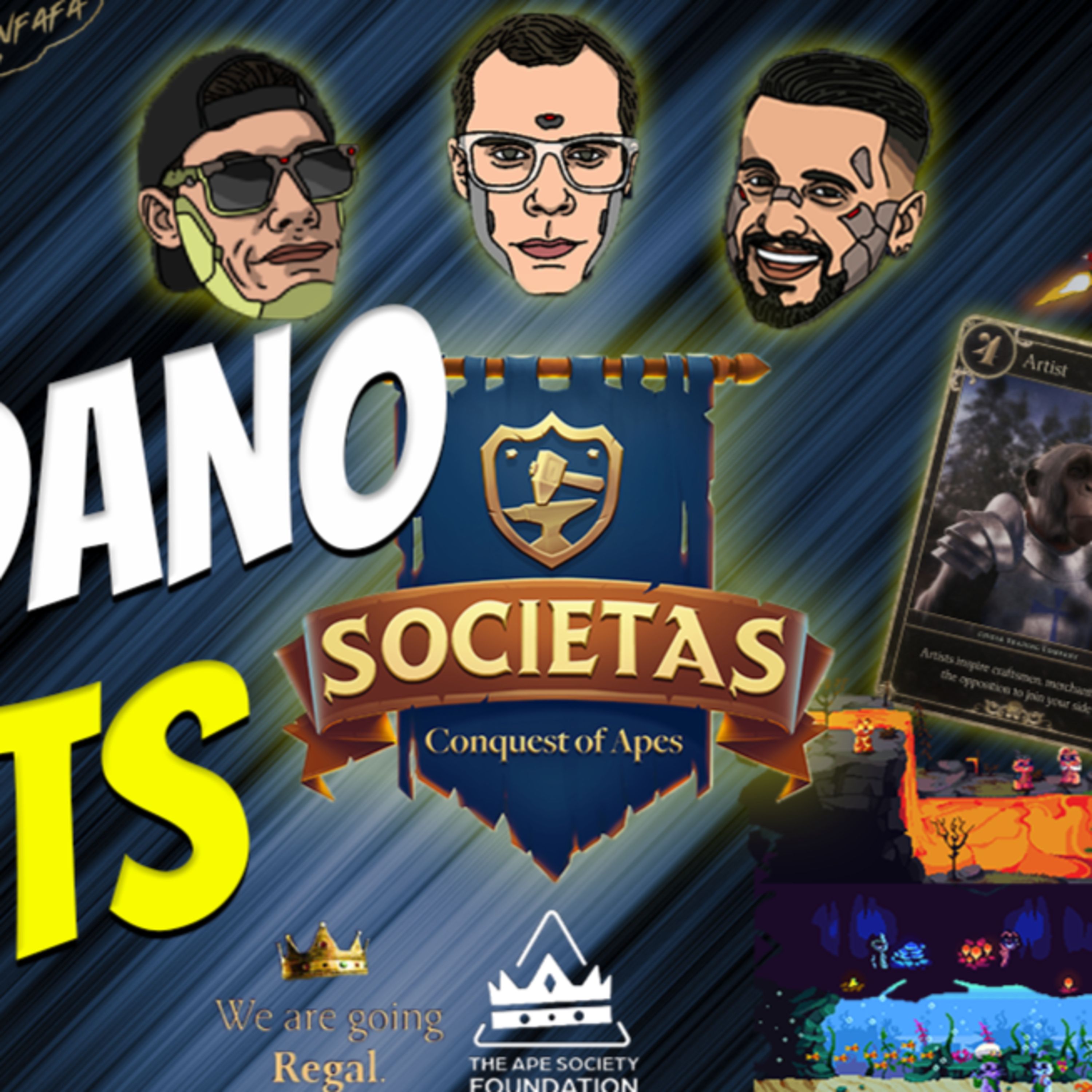 🔴 CARDANO NFTs Ft. TAS Foundation - The Ape Society, OMEN, Goofy Gophers Mining Club, Yummi Universe l F35 Live #87 episode artwork