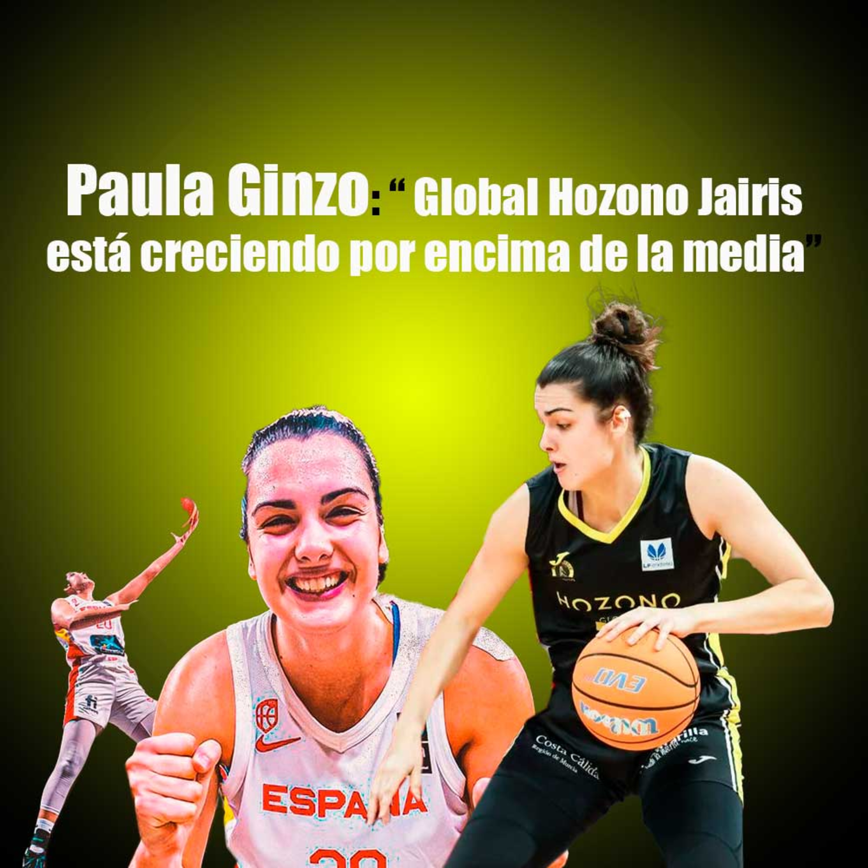 Paula Ginzo, jugadora de Hozono Global Jairis de Liga Femenina de baloncesto
