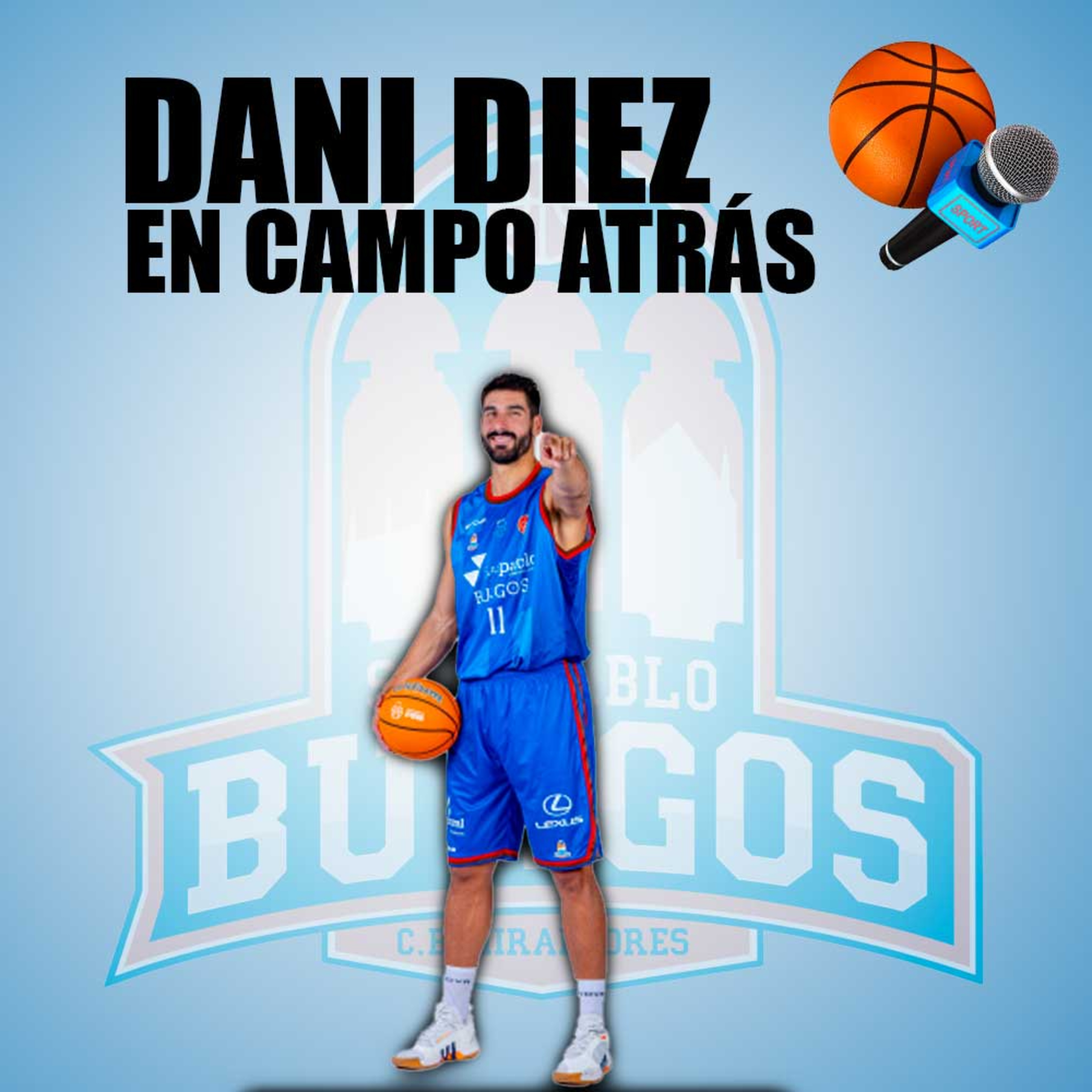 Dani Diez, jugador del Silbö San Pablo Burgos pasa el test de Campo Atrás