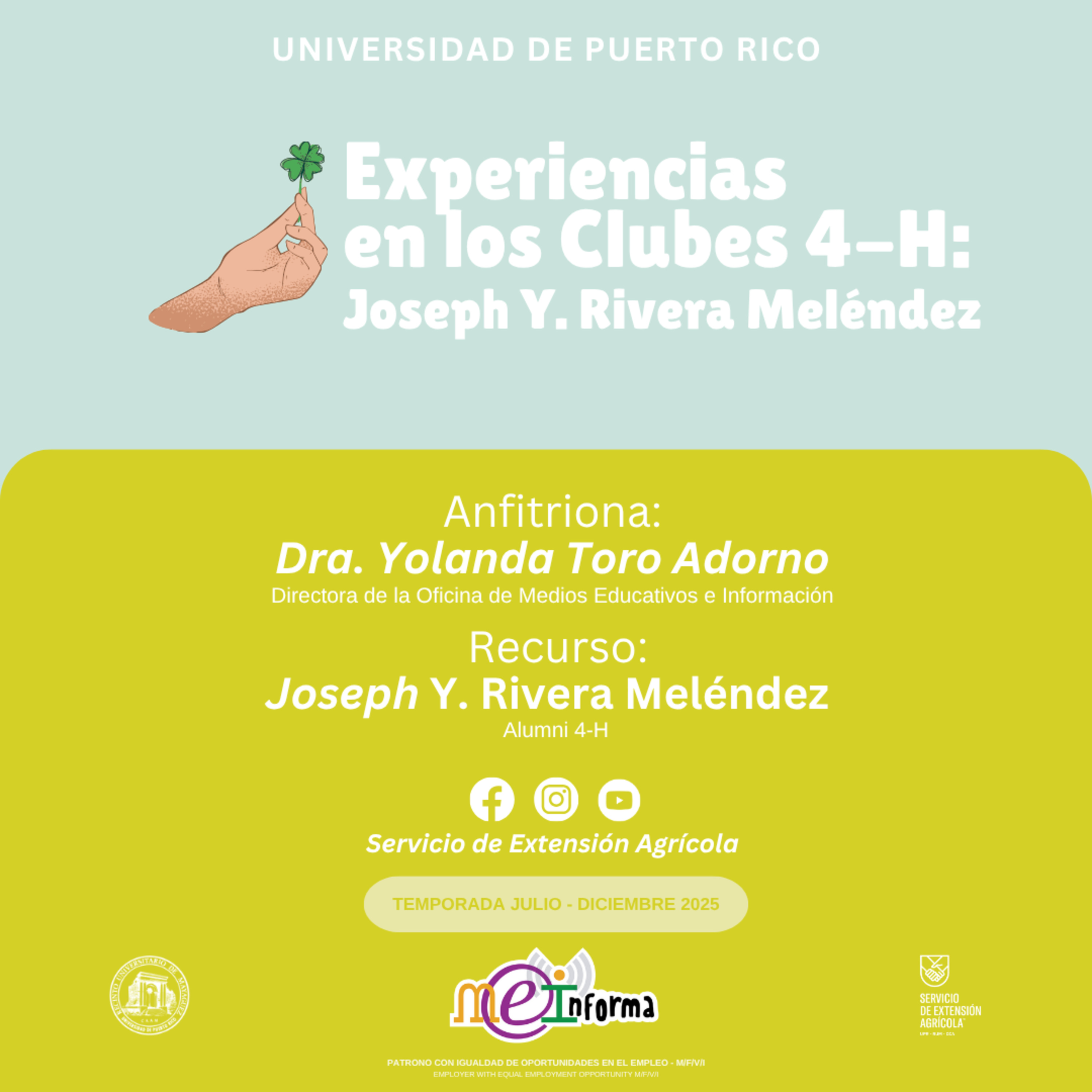 Experiencias en los Clubes 4-H: Joseph Y. Rivera Meléndez episode artwork