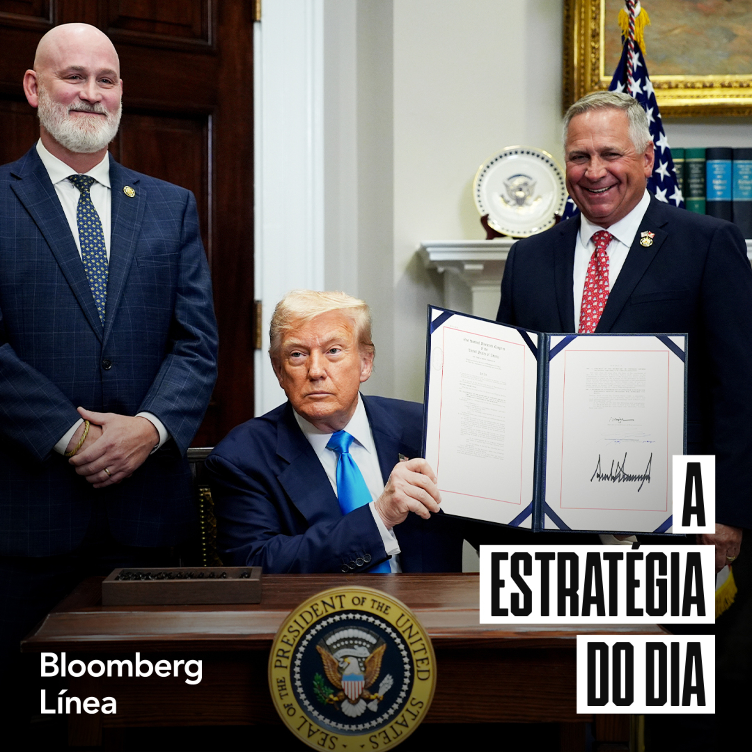 Trump assina ordem que confirma tarifa de 50% sobre o Brasil episode artwork