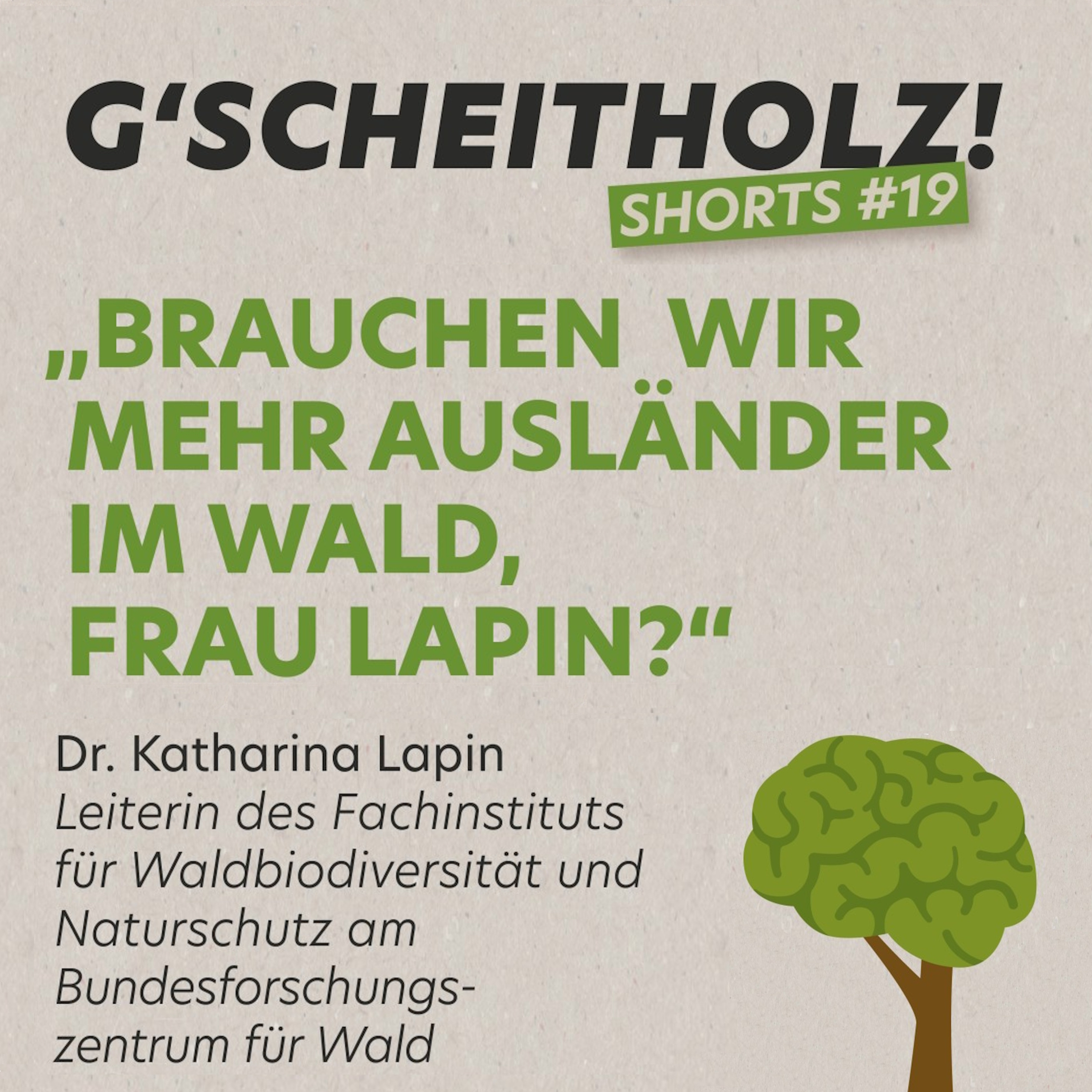G'SCHEITHOLZ! Shorts #19 - Brauchen wir mehr Ausländer im Wald, Frau Lapin?