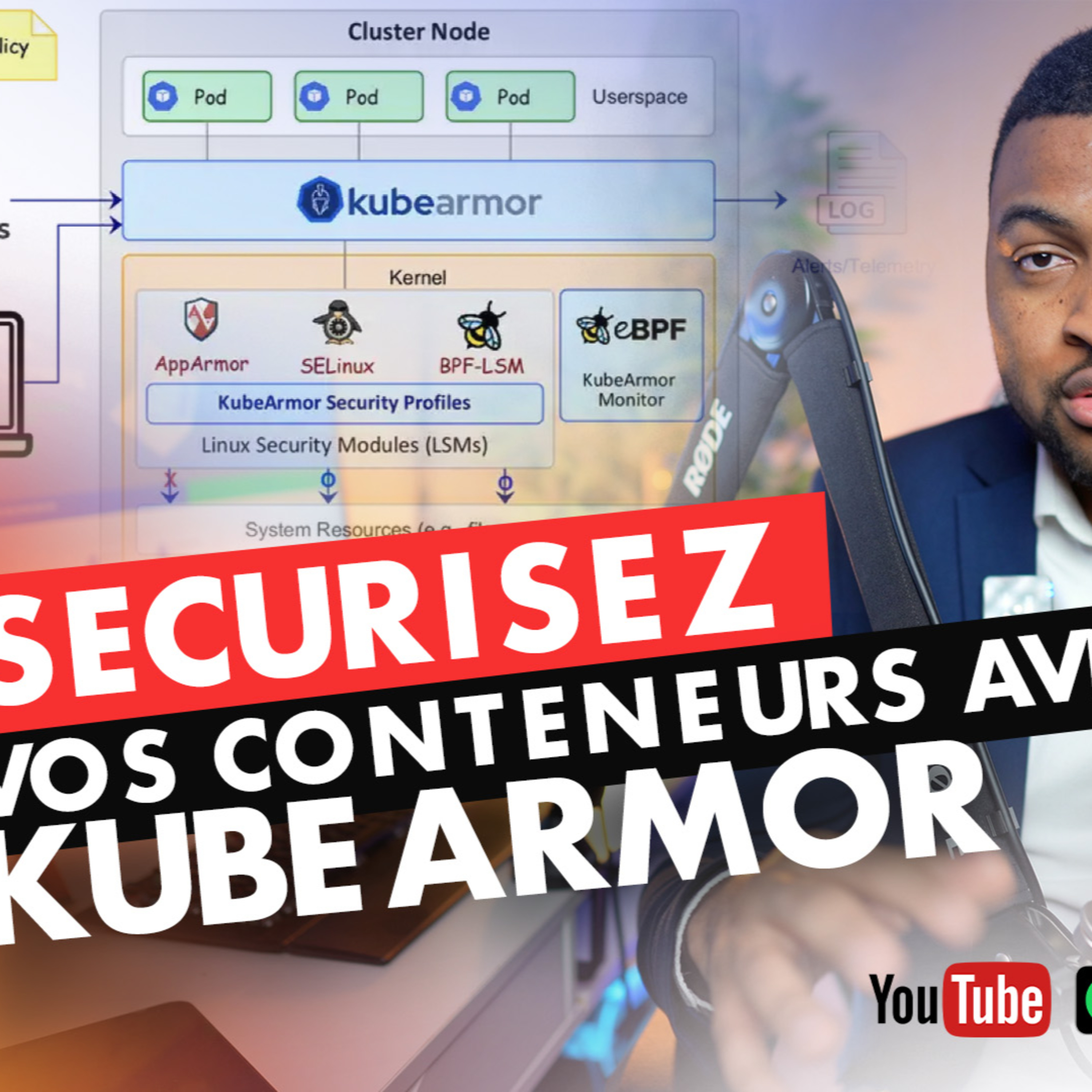 109 - [Kubernetes] Sécurisez votre cluster kubernetes avec Kubearmor episode artwork