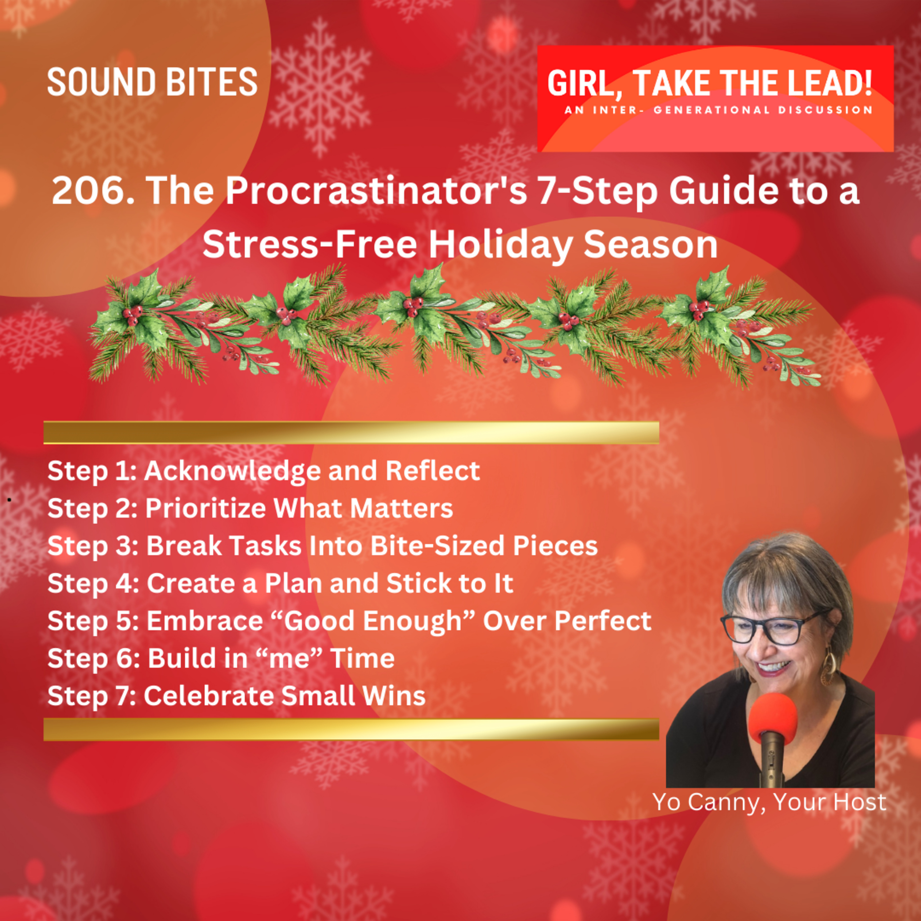  206. The Procrastinator's Guide to a Stress-Free Holiday Season episode artwork