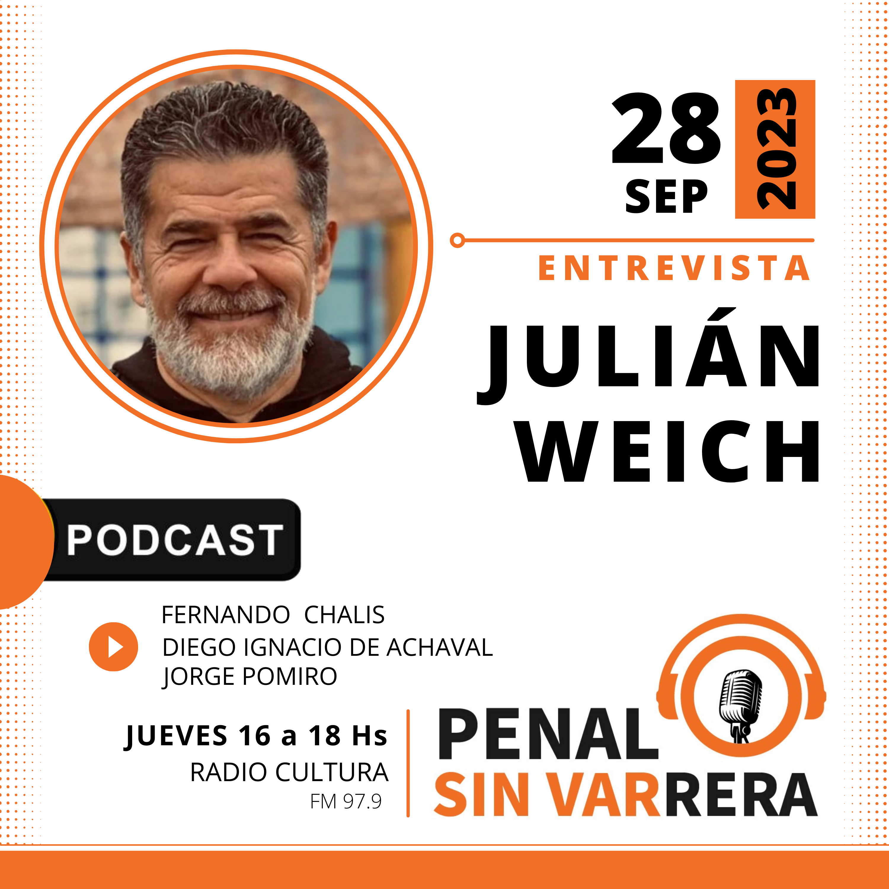 JULIÁN WEICH | 28-09-2023 episode artwork