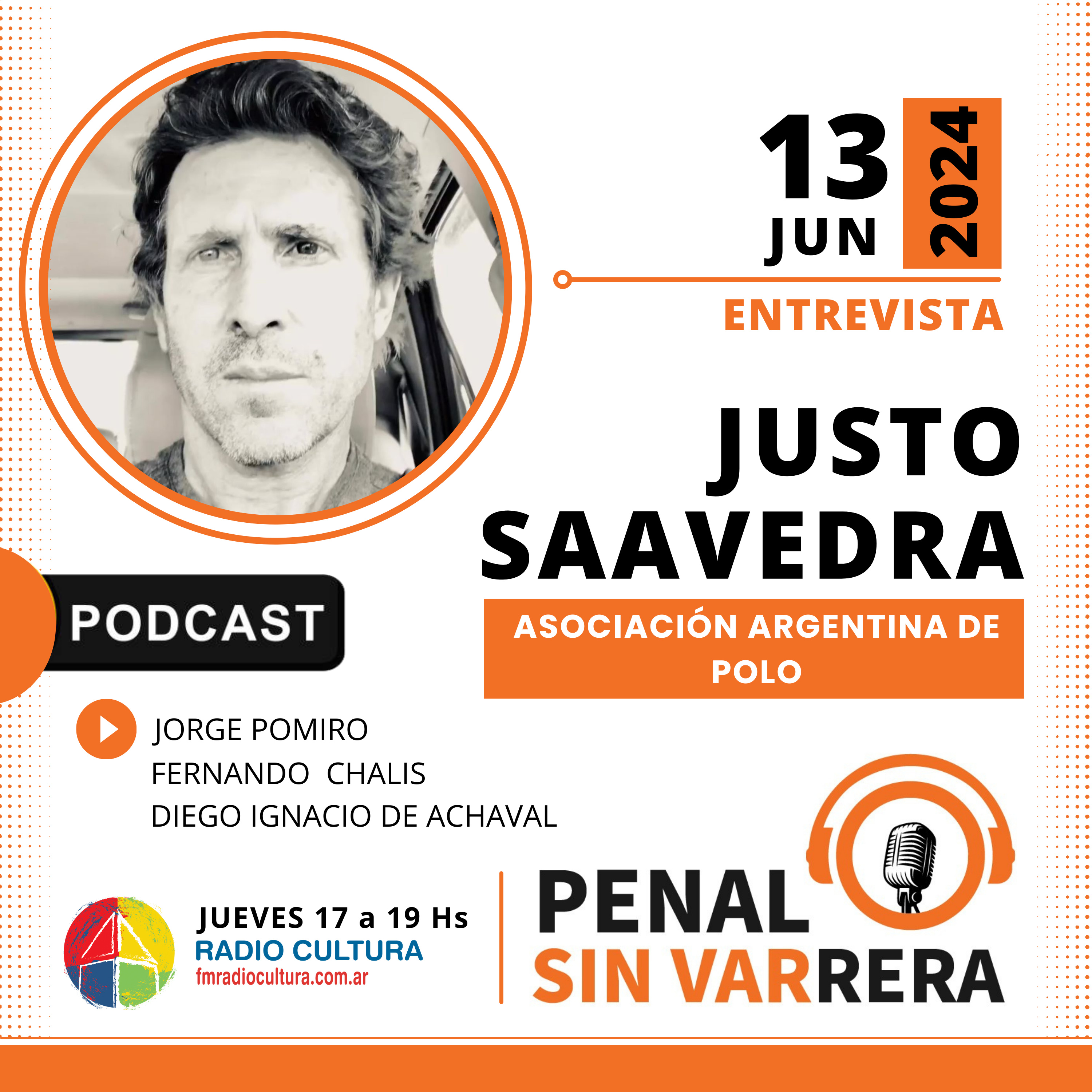 JUSTO SAAVEDRA | 13-06-2024 episode artwork