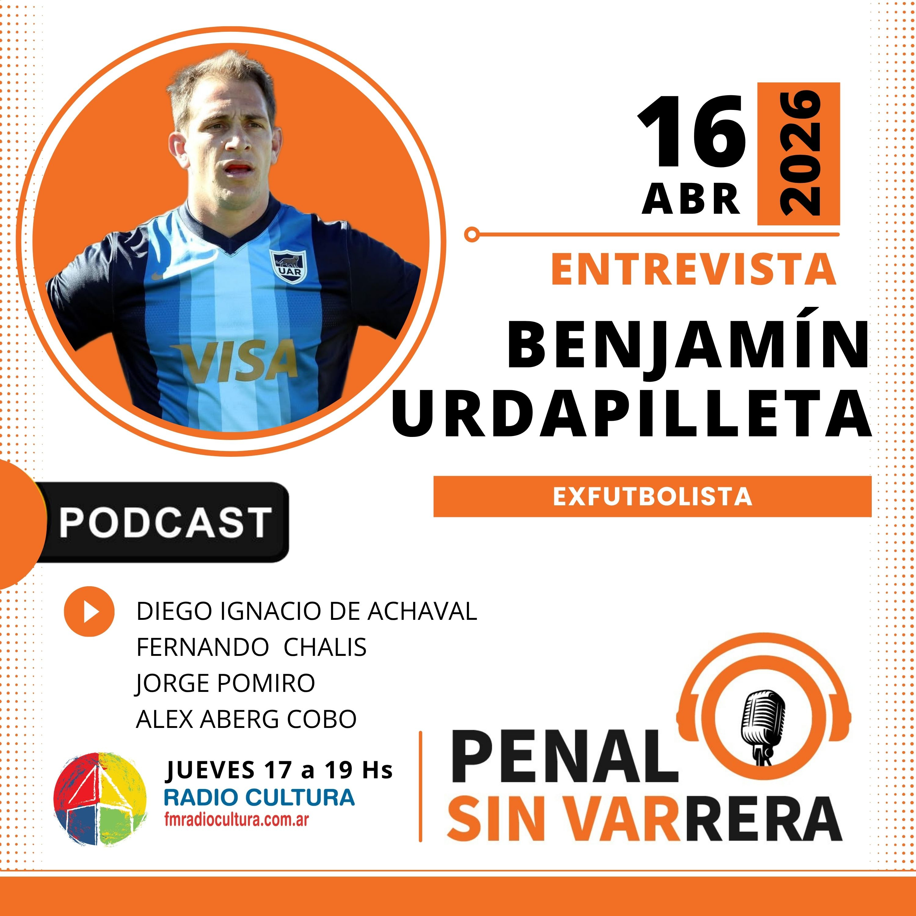 BENJAMÍN URDAPILLETA | 16/04/2026 episode artwork