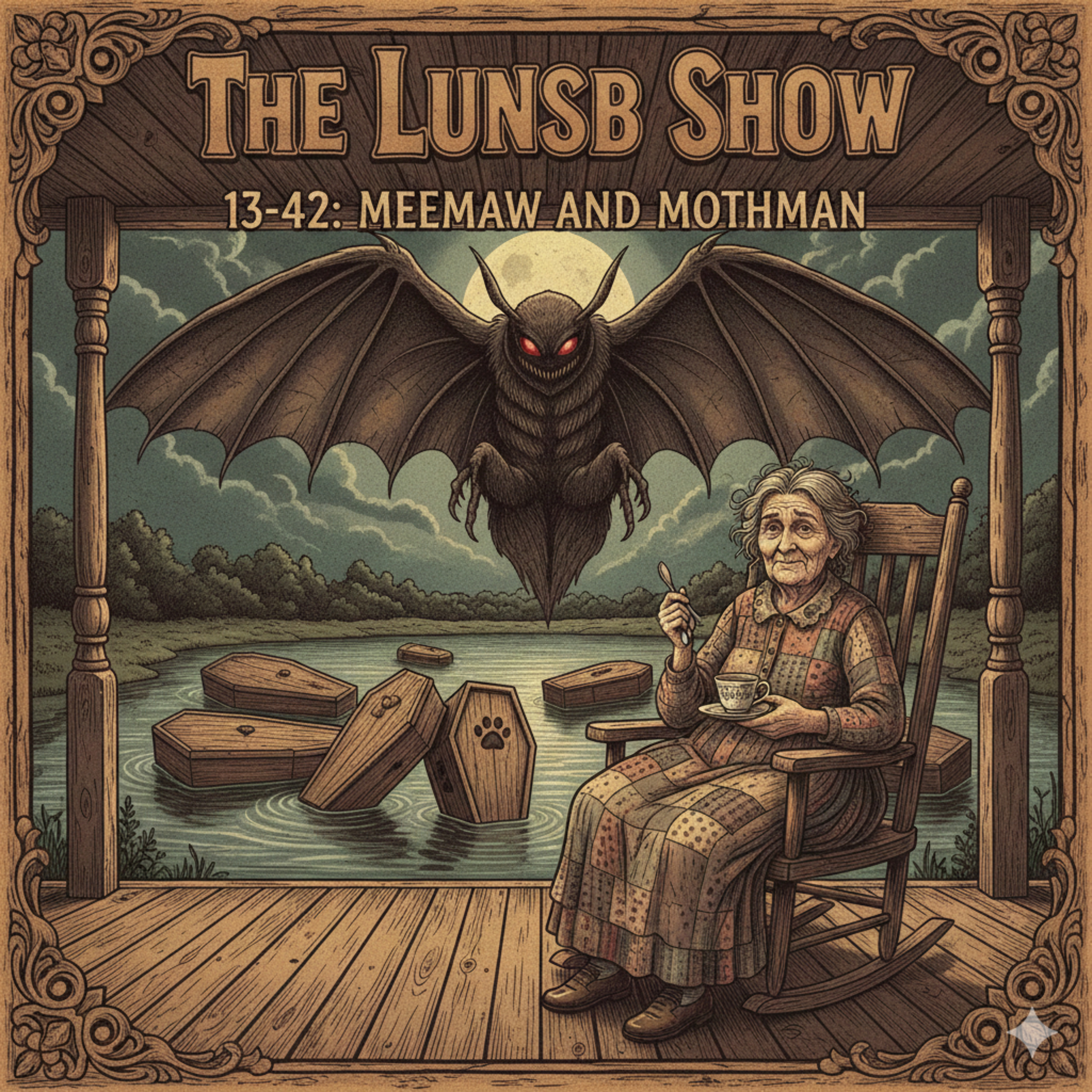13-42 MEEMAW AND MOTHMAN episode artwork