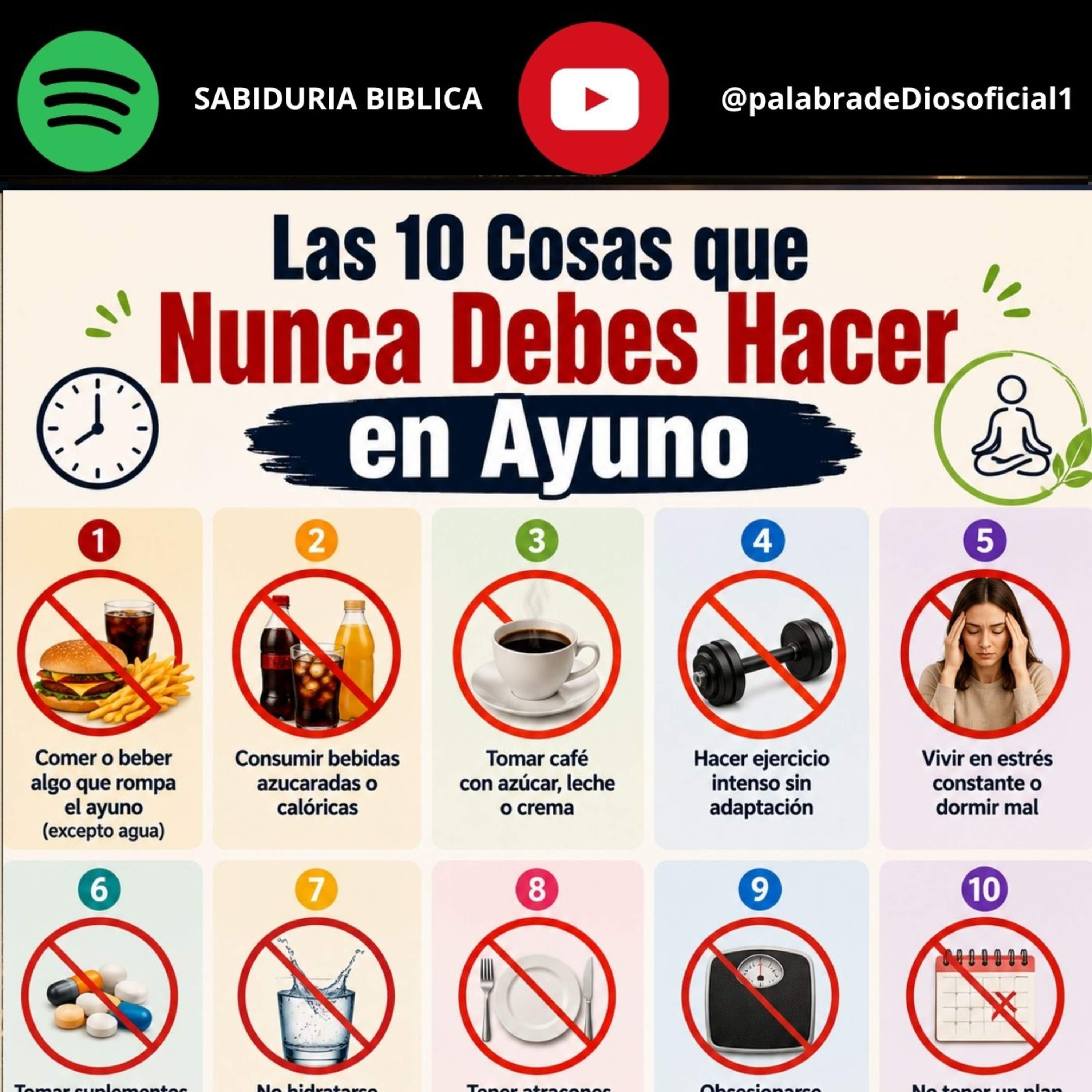 Las 10 Cosas que Nunca Debes Hacer en Ayuno episode artwork