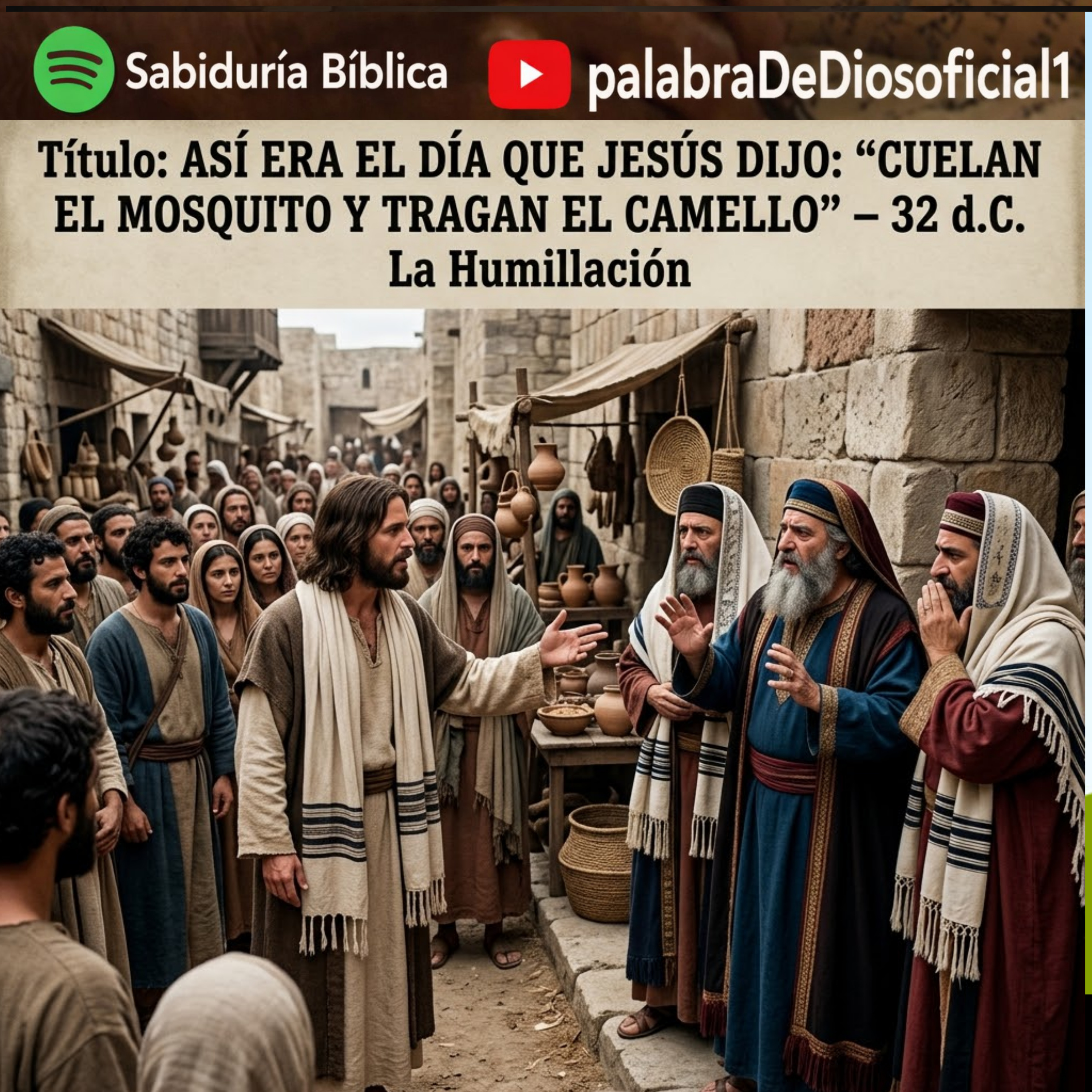 Así Era el Día que Jesús Dijo: “Cuelan el Mosquito y Tragan el Camello” – 32 d.C. La Humillación episode artwork