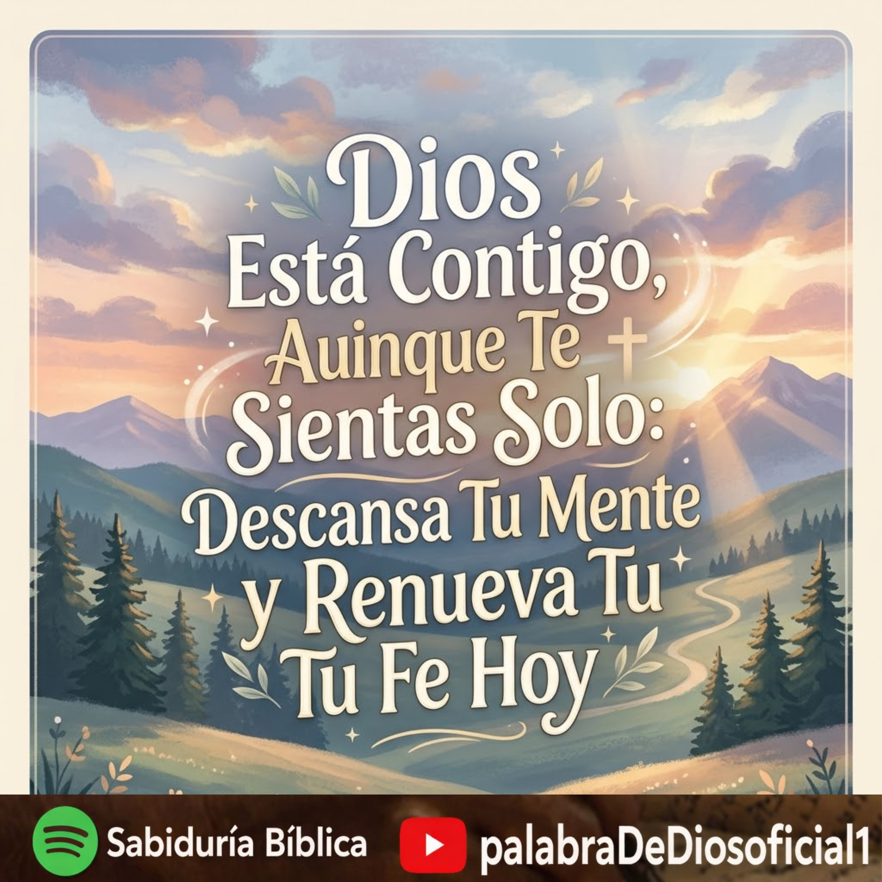 Dios Está Contigo, Aunque Te Sientas Solo: Descansa Tu Mente y Renueva Tu Fe Hoy episode artwork