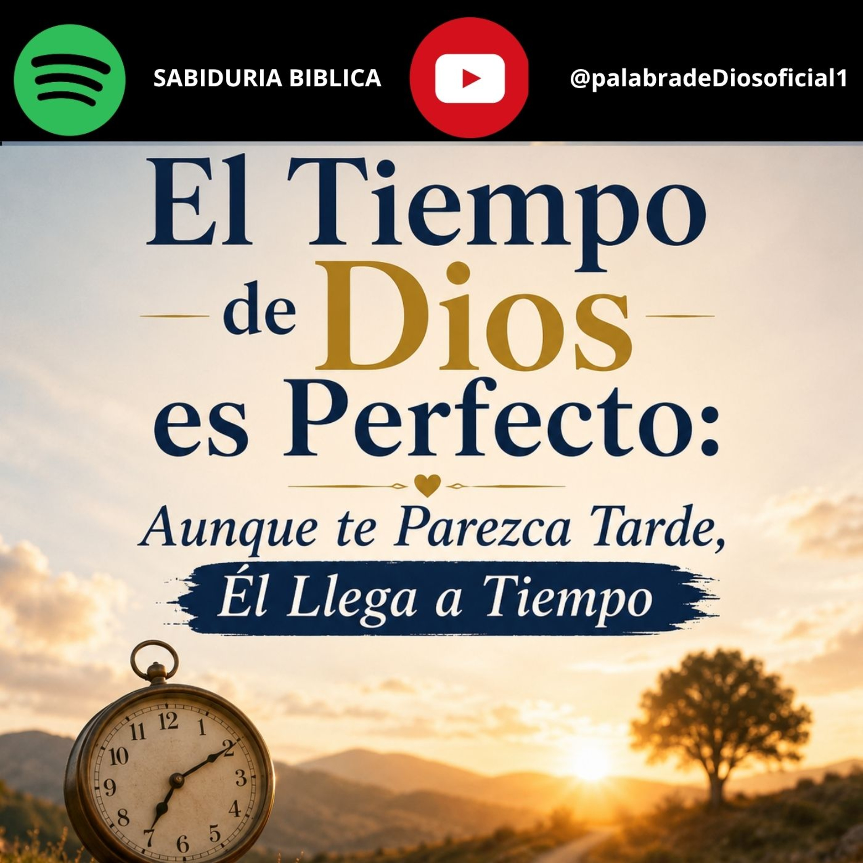 El Tiempo de Dios es Perfecto: Aunque te Parezca Tarde, Él Llega a Tiempo episode artwork