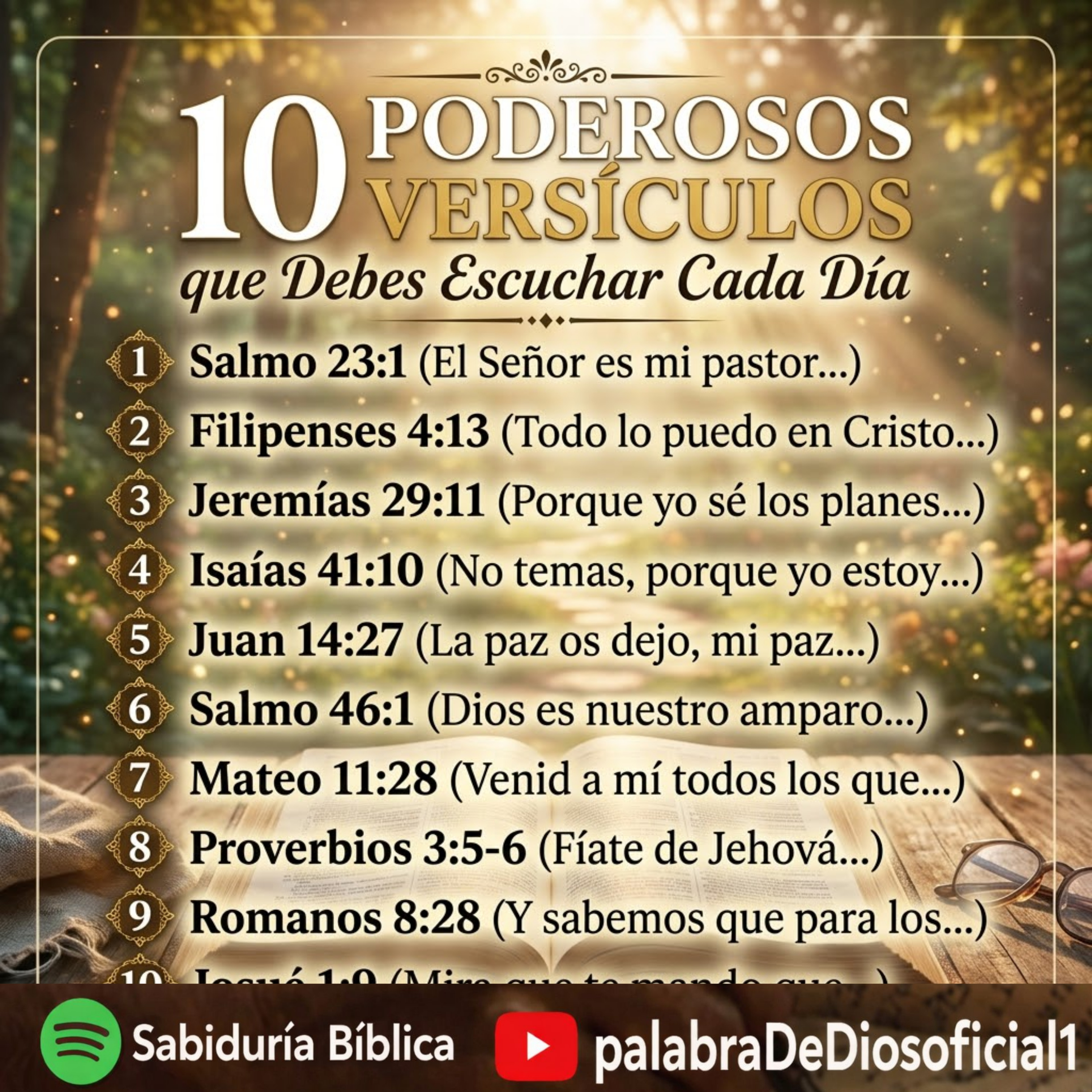 10 Poderosos Versículos que Debes Escuchar Cada Día episode artwork