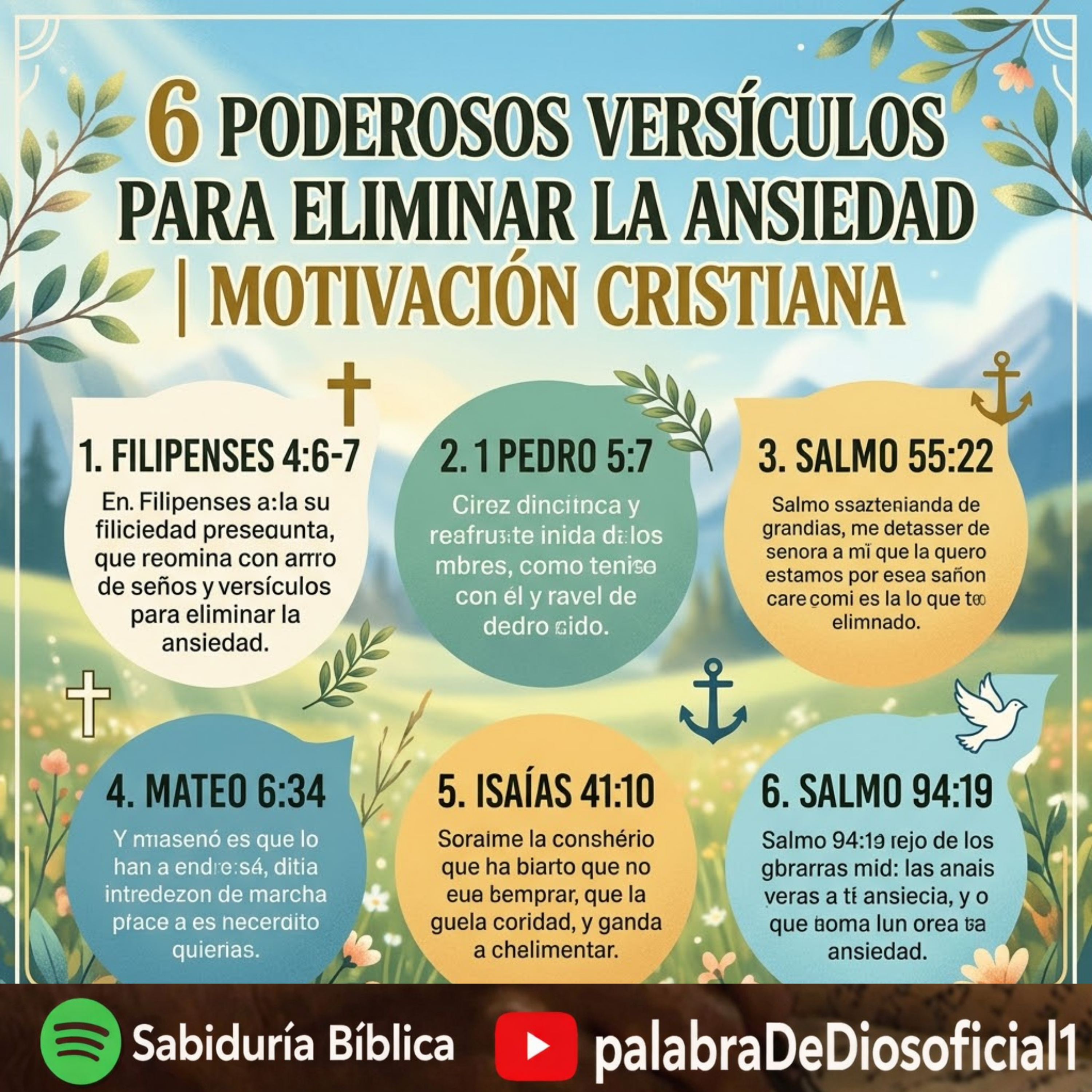 6 Poderosos Versículos para Eliminar la Ansiedad | Motivación Cristiana episode artwork
