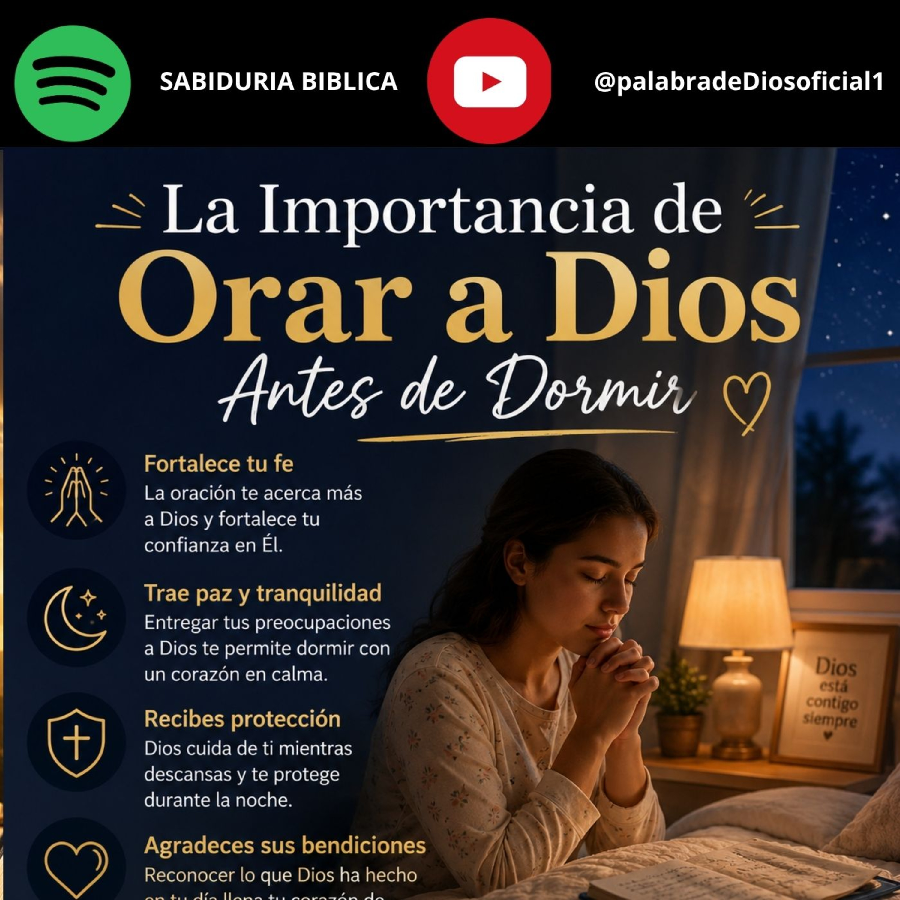 La Importancia de Orar a Dios Antes de Dormir episode artwork