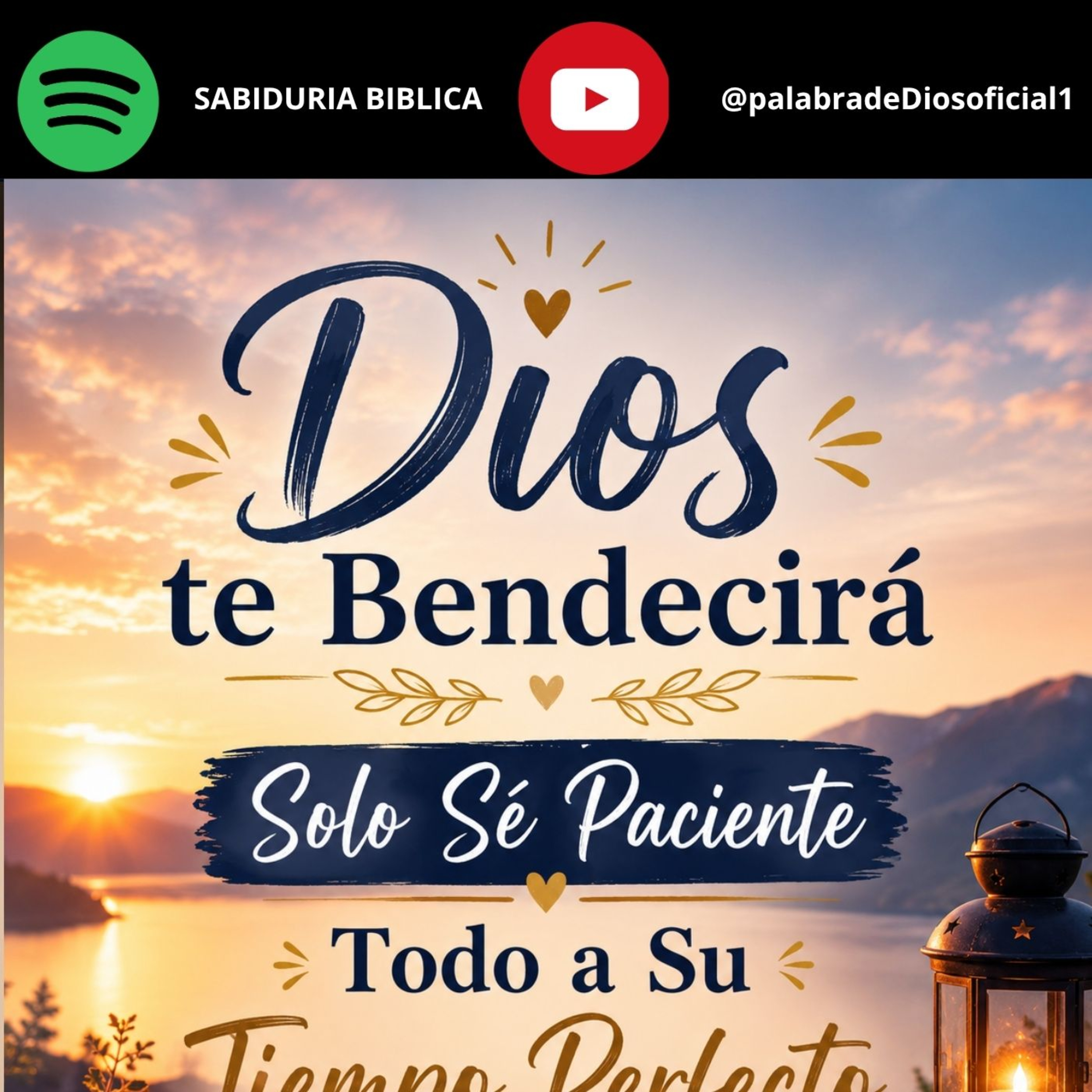 Dios te Bendecirá, Solo Sé Paciente, Todo a Su Tiempo Perfecto episode artwork
