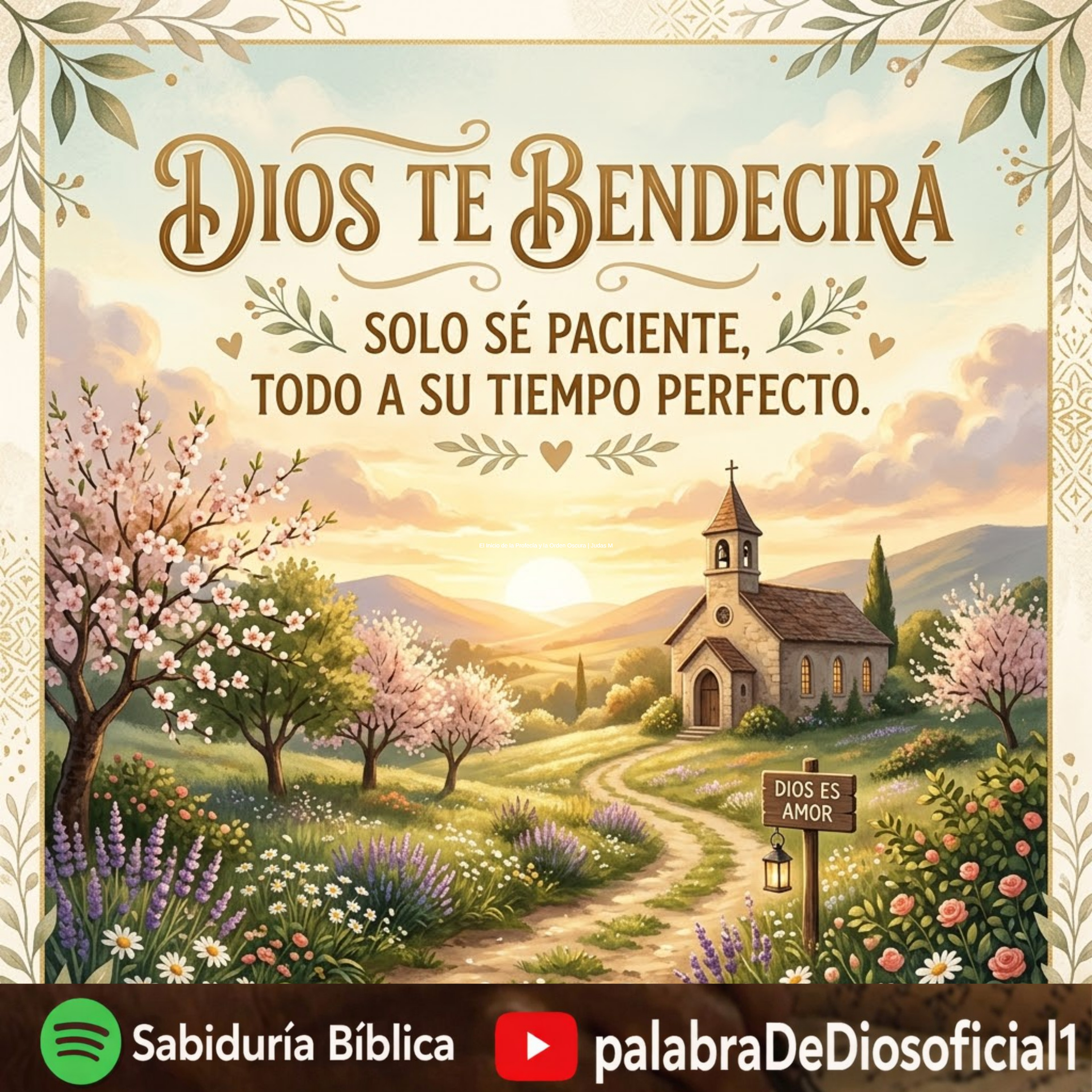 Dios te Bendecirá, Solo Sé Paciente, Todo a Su Tiempo Perfecto episode artwork