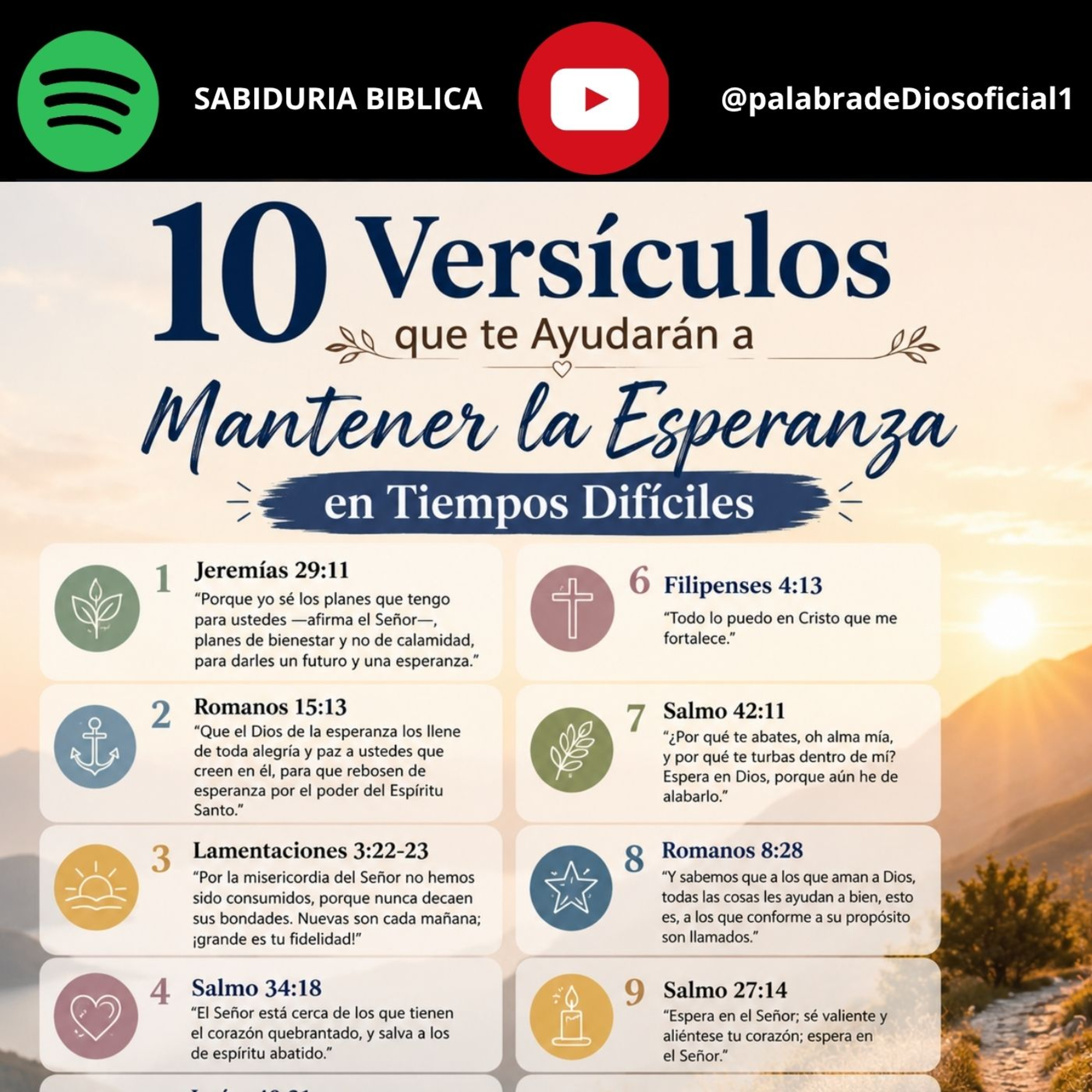 10 Versículos que te Ayudarán a Mantener la Esperanza en Tiempos Difíciles episode artwork