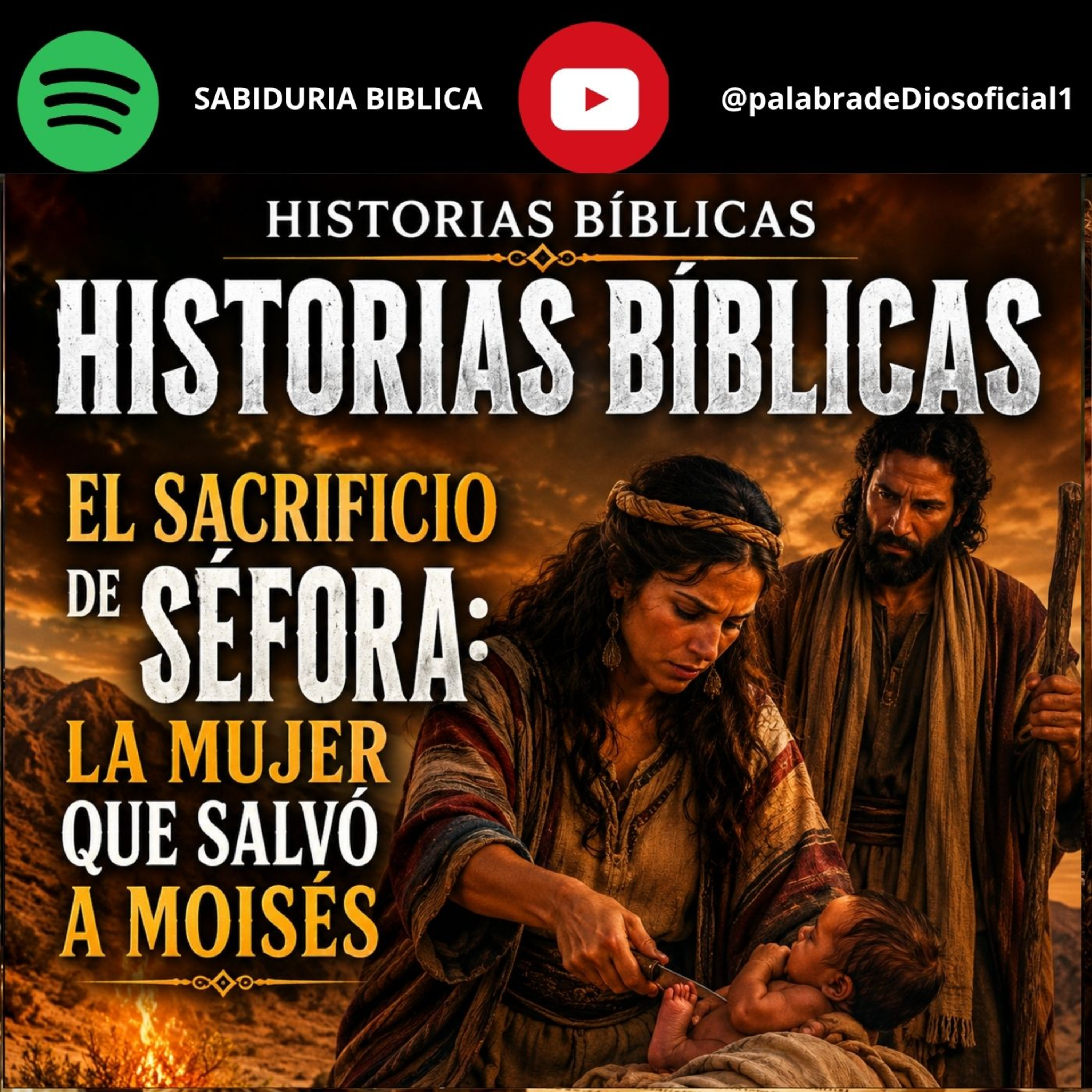 Historias Bíblicas | El Sacrificio de Séfora: La Mujer que Salvó a Moisés episode artwork