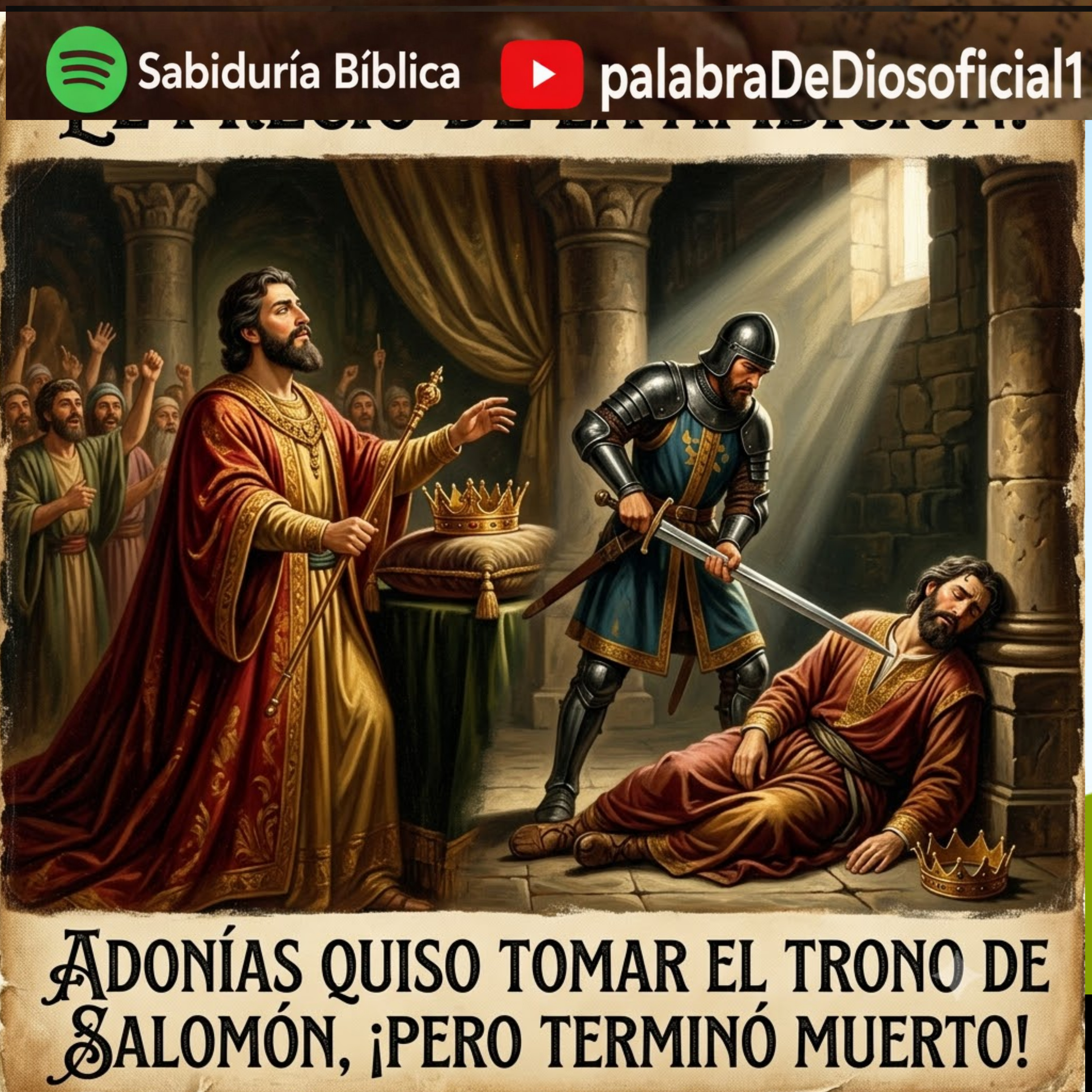 El precio de la ambición: Adonías quiso tomar el trono de Salomón, ¡pero terminó muerto! episode artwork