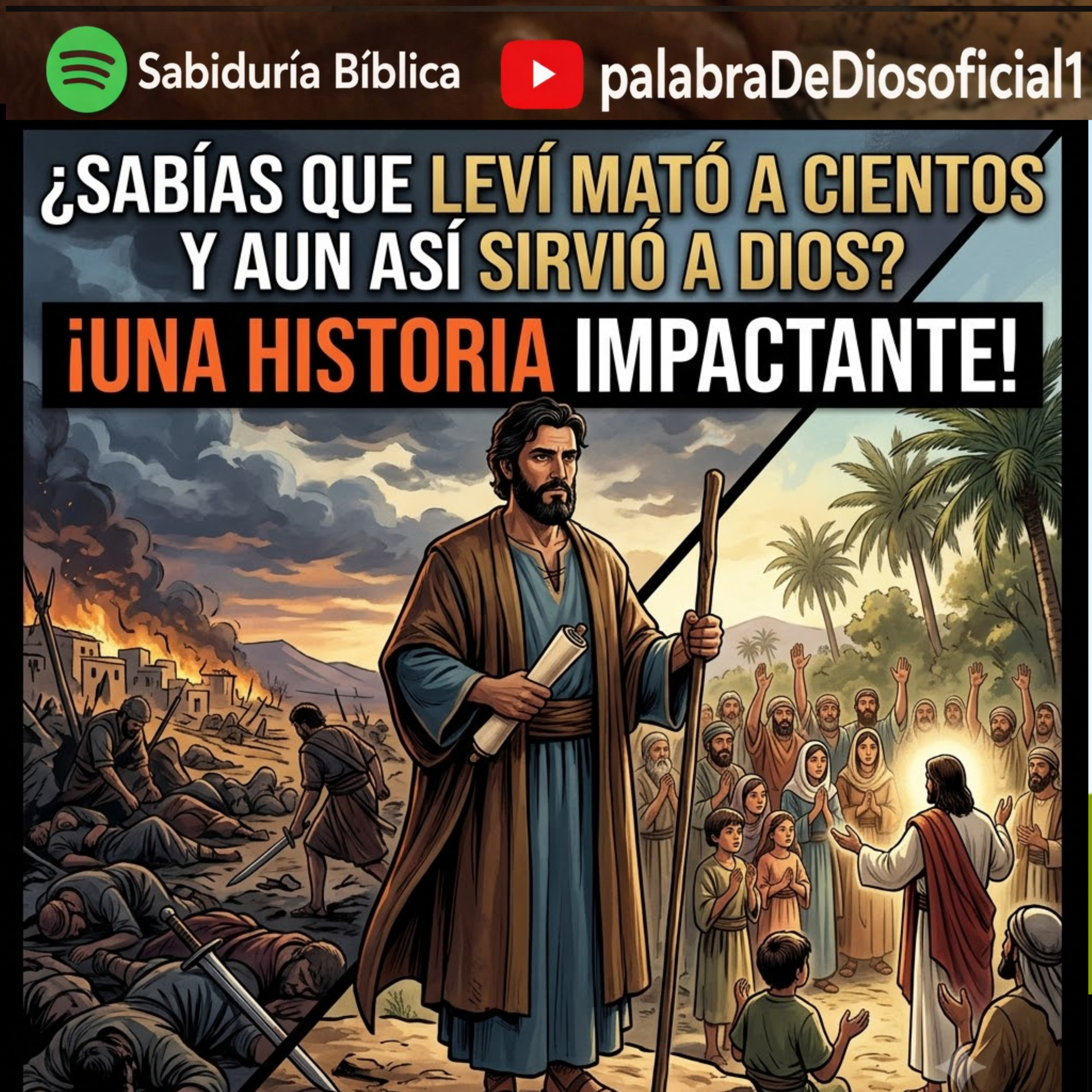 ¿Sabías que Leví mató a cientos y aun así sirvió a Dios? | ¡Una historia impactante! episode artwork