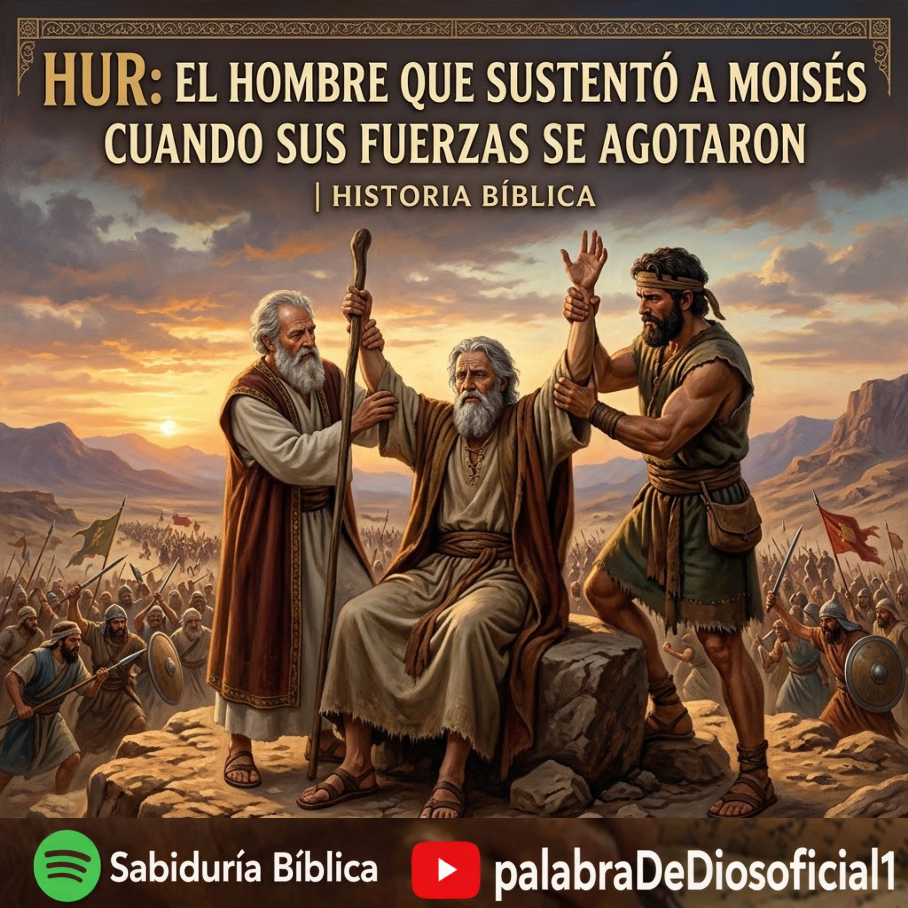Hur: El Hombre Que Sustentó a Moisés Cuando Sus Fuerzas Se Agotaron | Historia Bíblica episode artwork