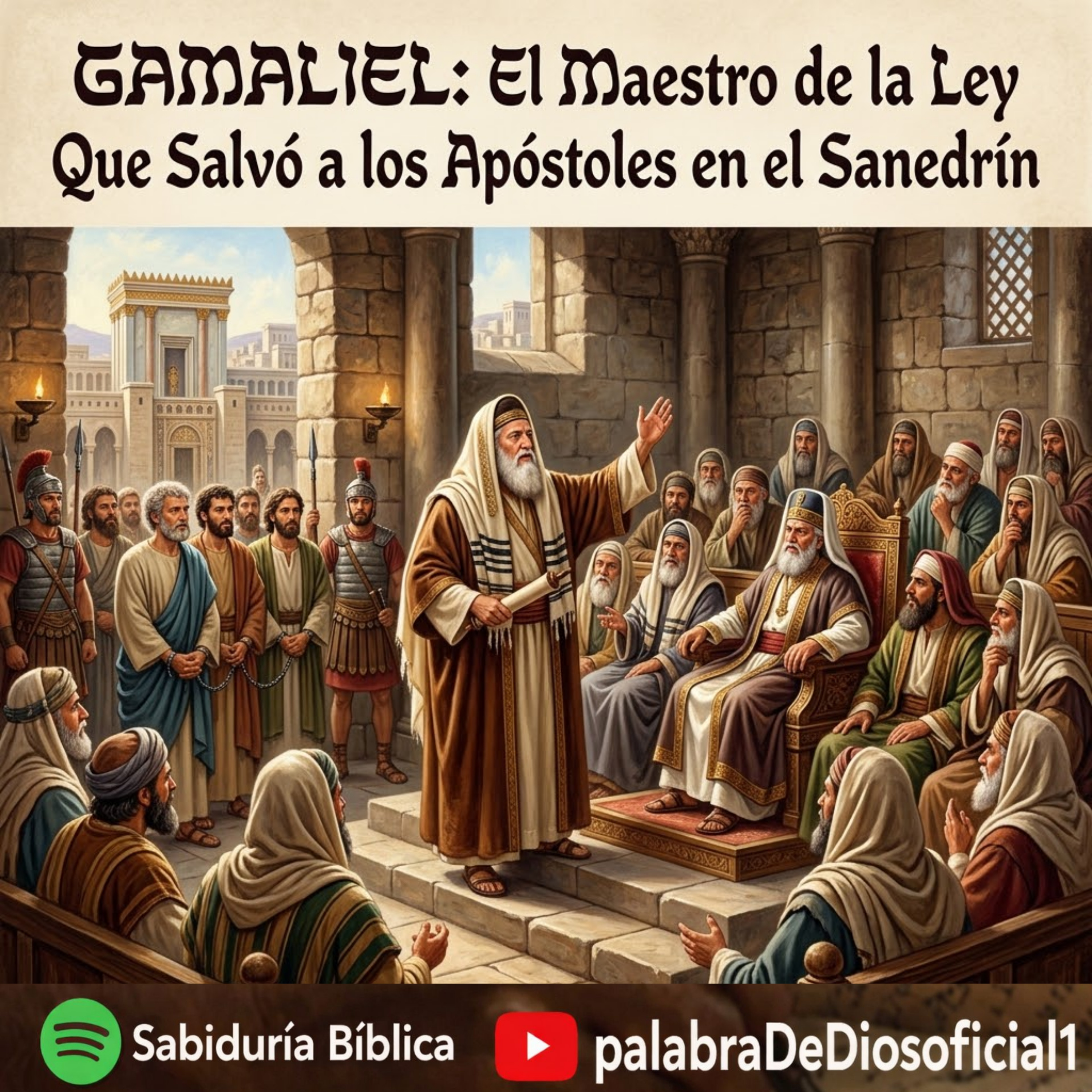 Gamaliel: El Maestro de la Ley Que Salvó a los Apóstoles en el Sanedrín episode artwork