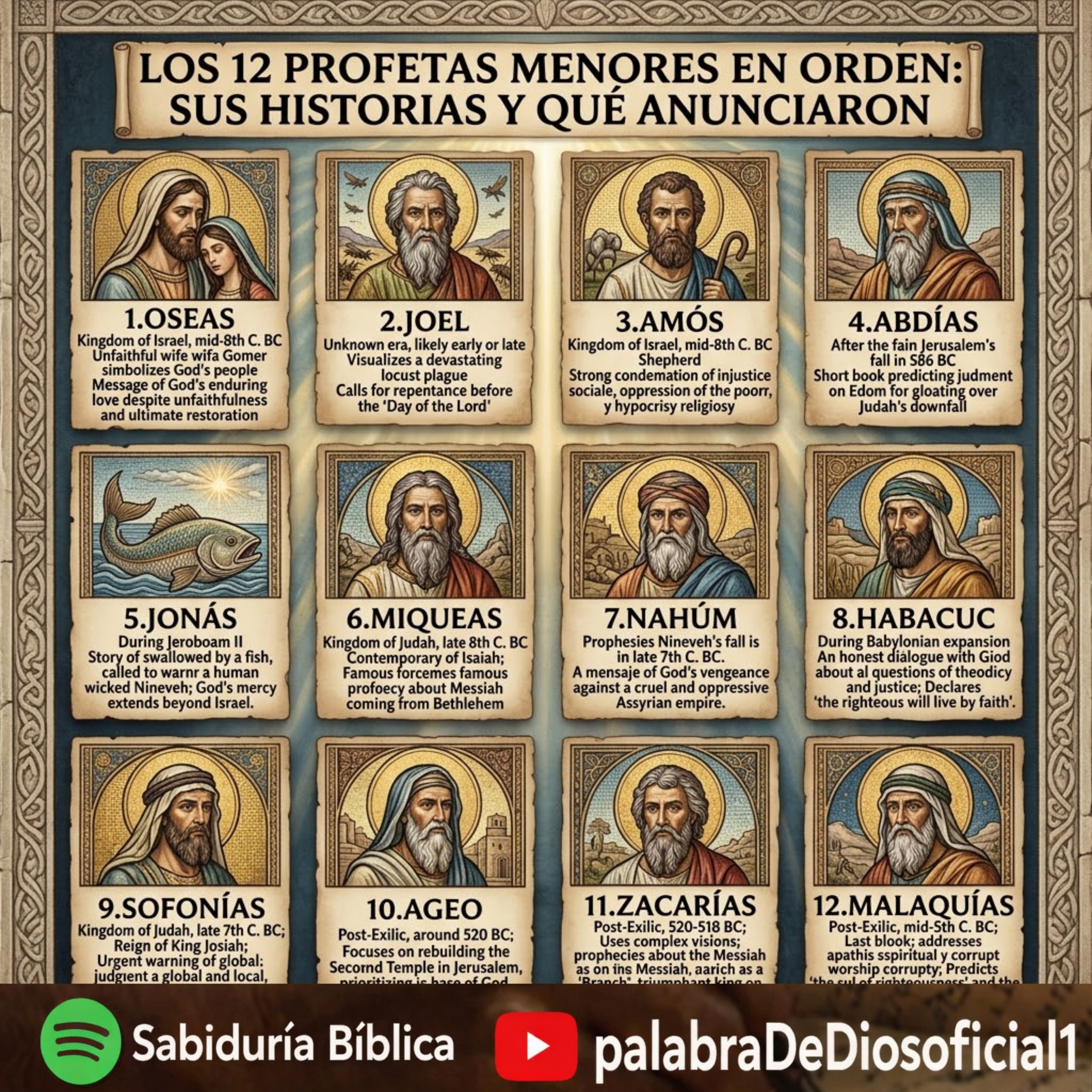 Los 12 Profetas Menores En Orden: Sus Historias Y Qué Anunciaron. episode artwork