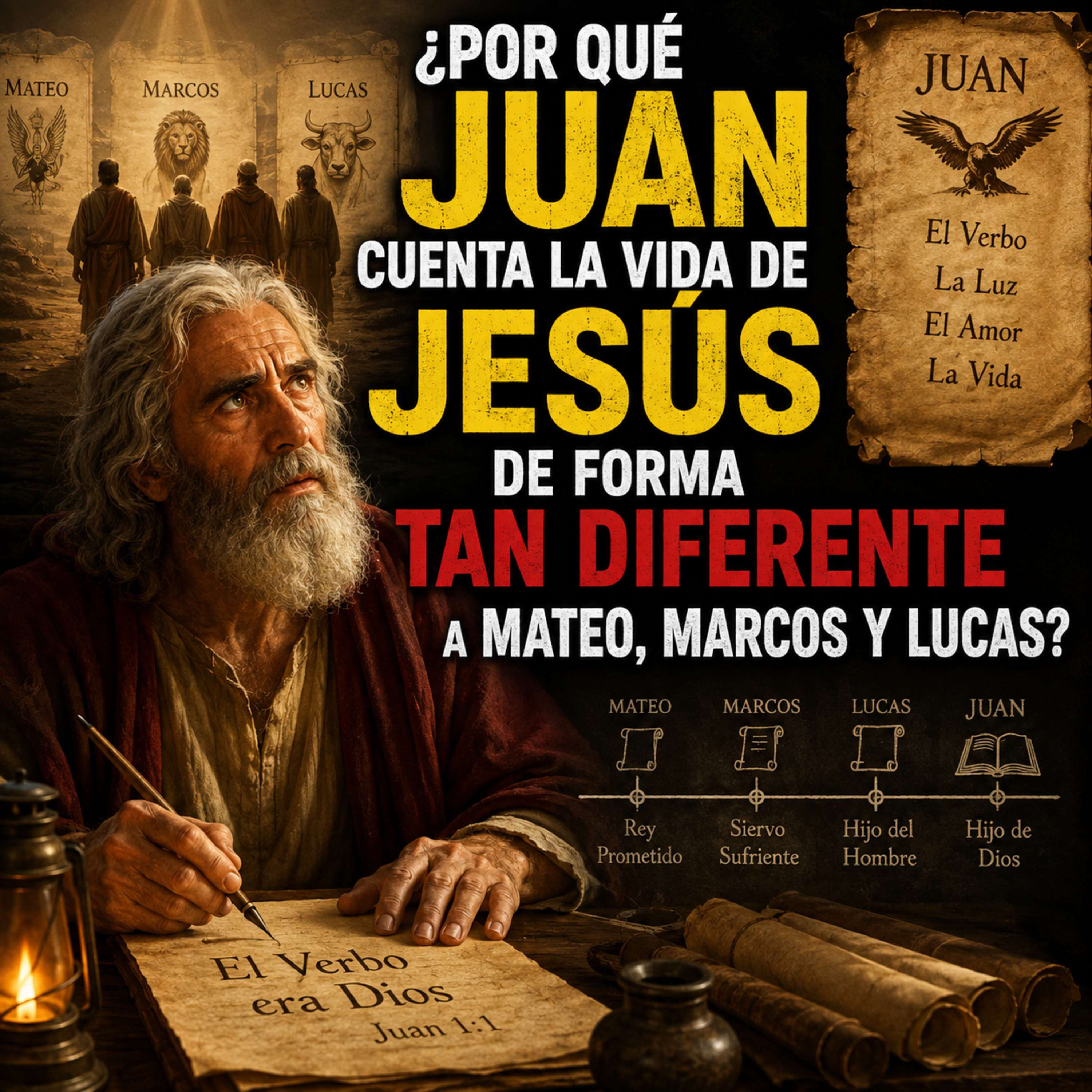 ¿Por Qué JUAN Cuenta la Vida de JESÚS de Forma TAN Diferente a MATEO, MARCOS y LUCAS? episode artwork