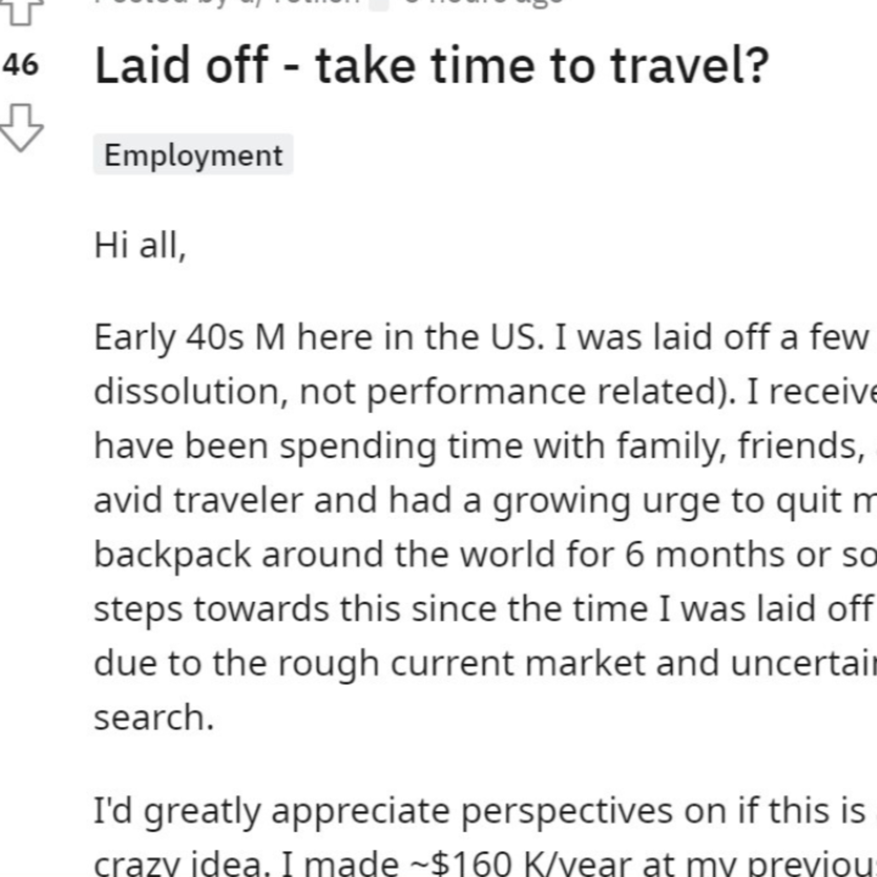 I GOT LAID OFF, SHOULD I TRAVEL episode artwork