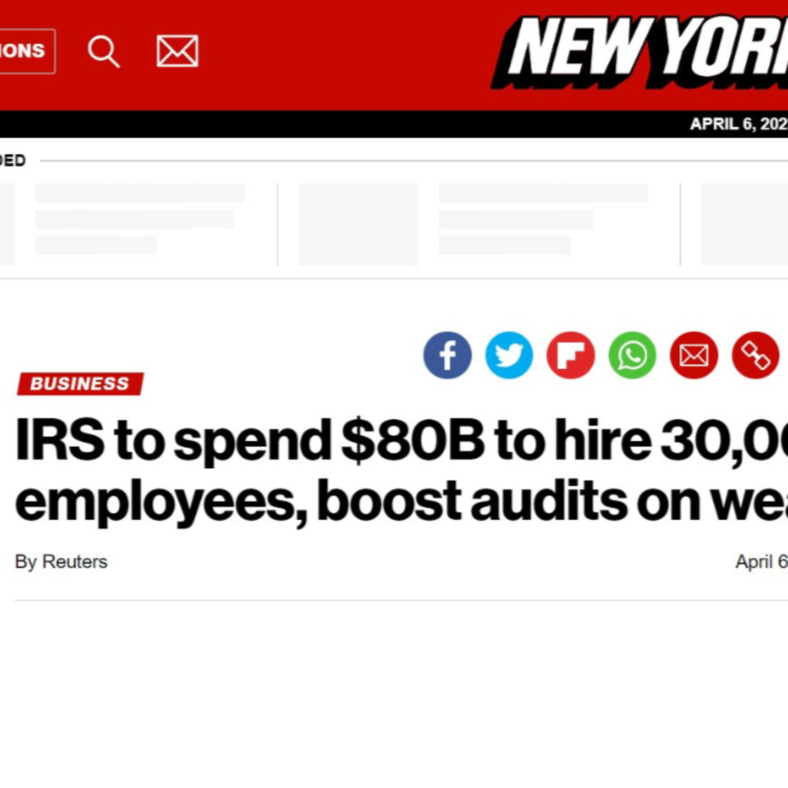 IRS TO SPEND $80B TO HIRE 30,000 IRS AGENTS episode artwork