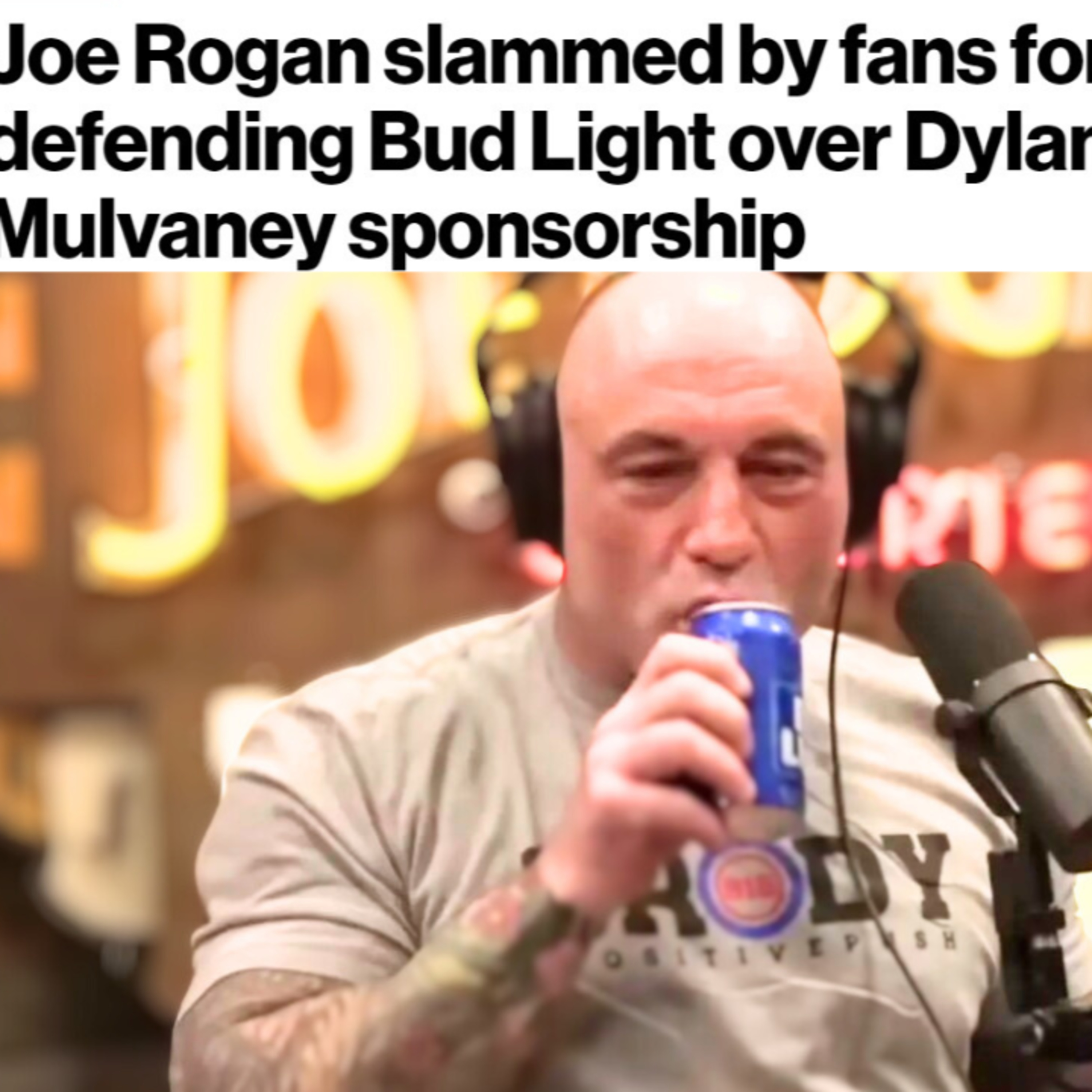 JOE ROGAN SLAMMED BY FANS FOR DEFENDING BUD LIGHT, ELON MUSK DOGECOIN, SHARK TANK, RENT INCREASES episode artwork