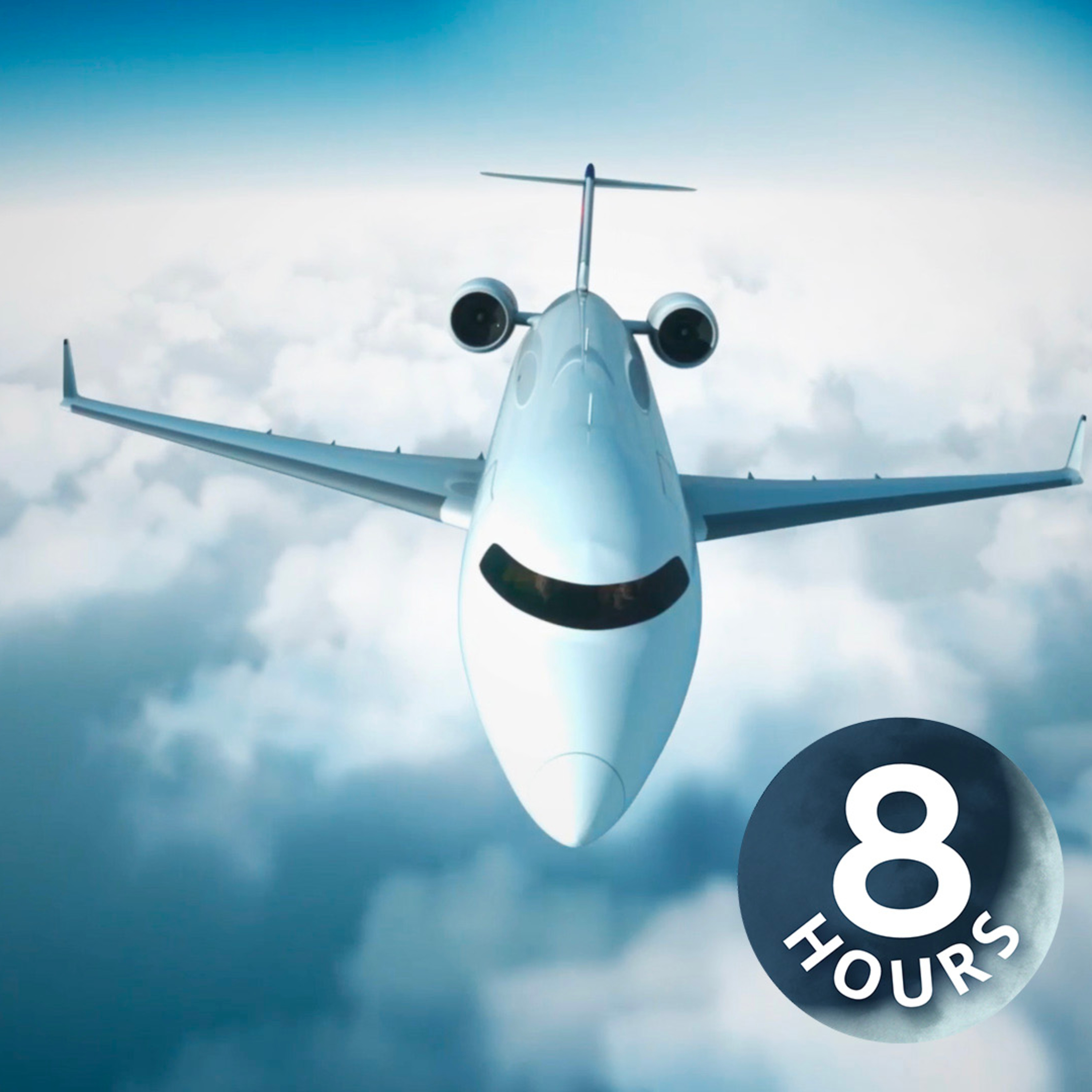 Bruit blanc de jet privé pour dormir | Son d’avion (8 heures)