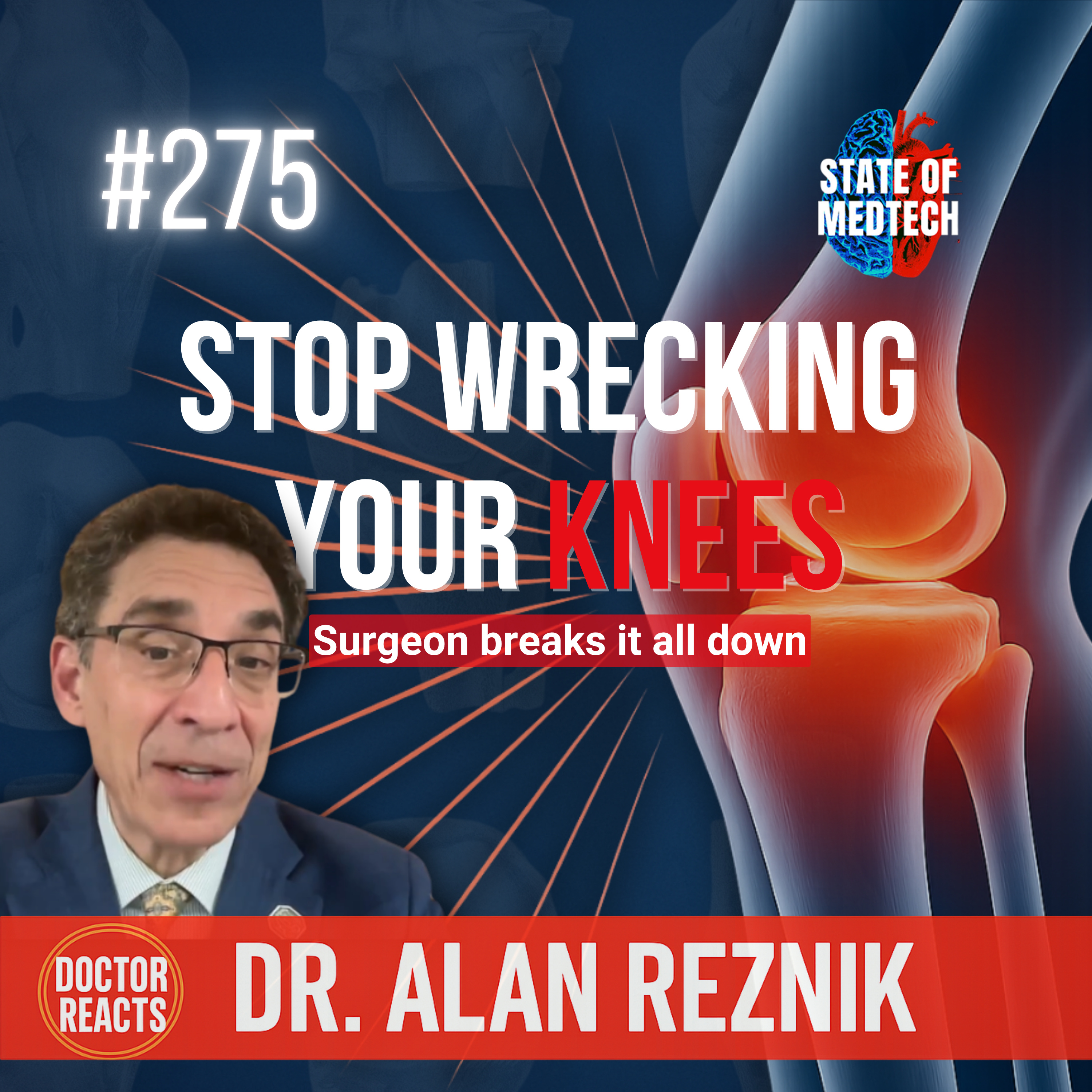 275. Bulletproof Your Knees: Dr. Alan Reznik on Longevity, Injury Prevention, and Smart Joint Training episode artwork
