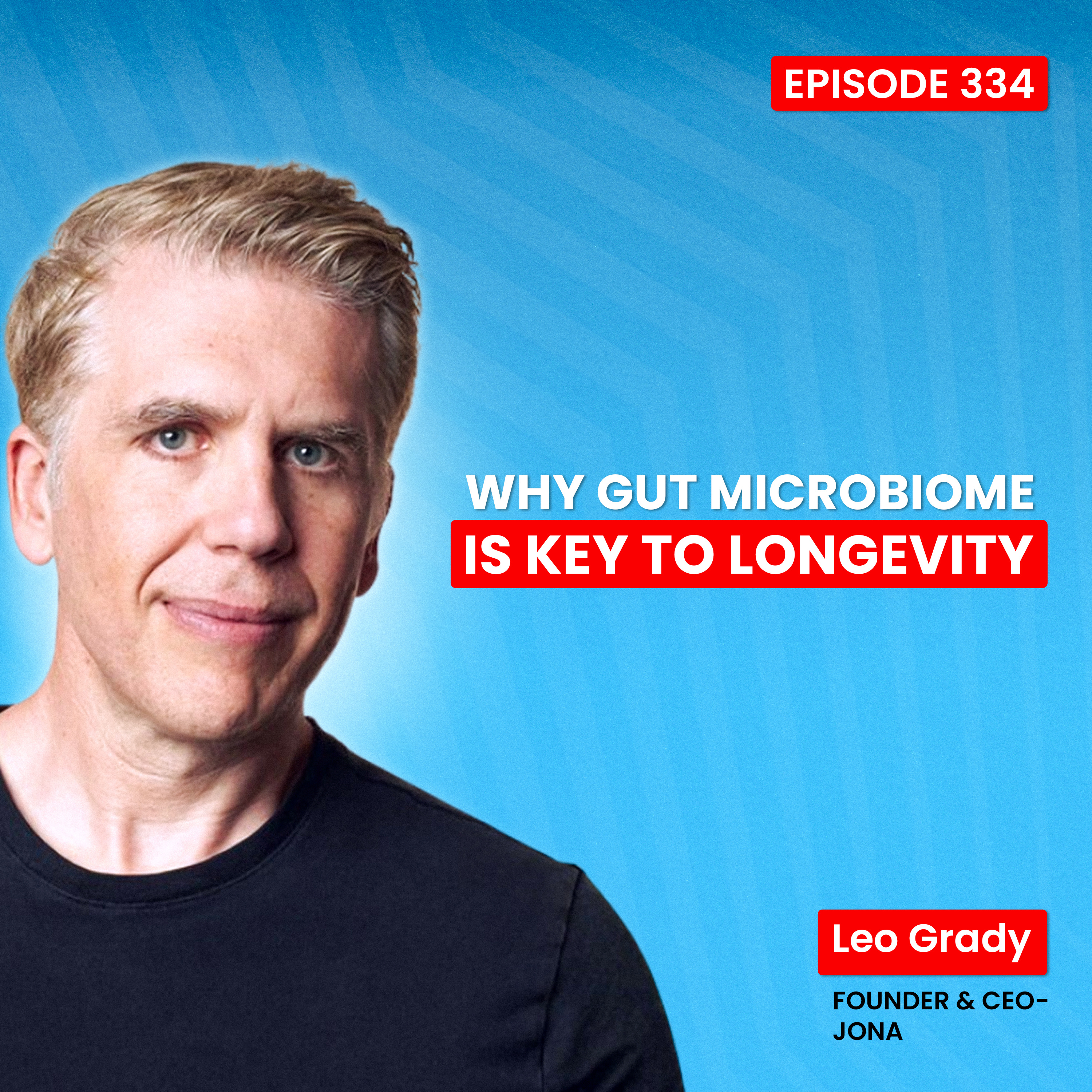 334.How Your Microbiome Controls Your Health with Leo Grady, Founder and CEO of Jona episode artwork