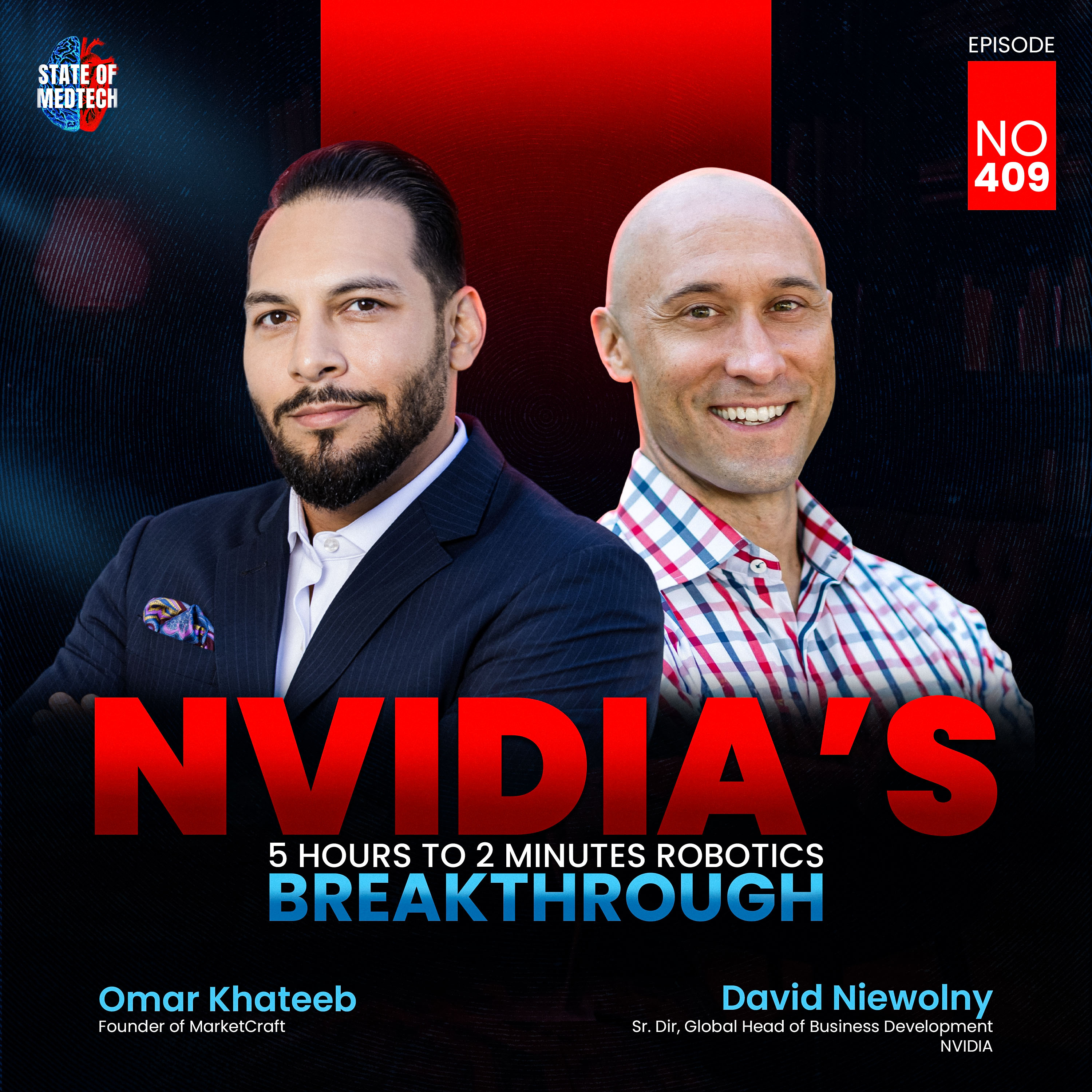 409. How NVIDIA Is Building the Virtual Training Ground for Medical Robots with David Niewolny episode artwork