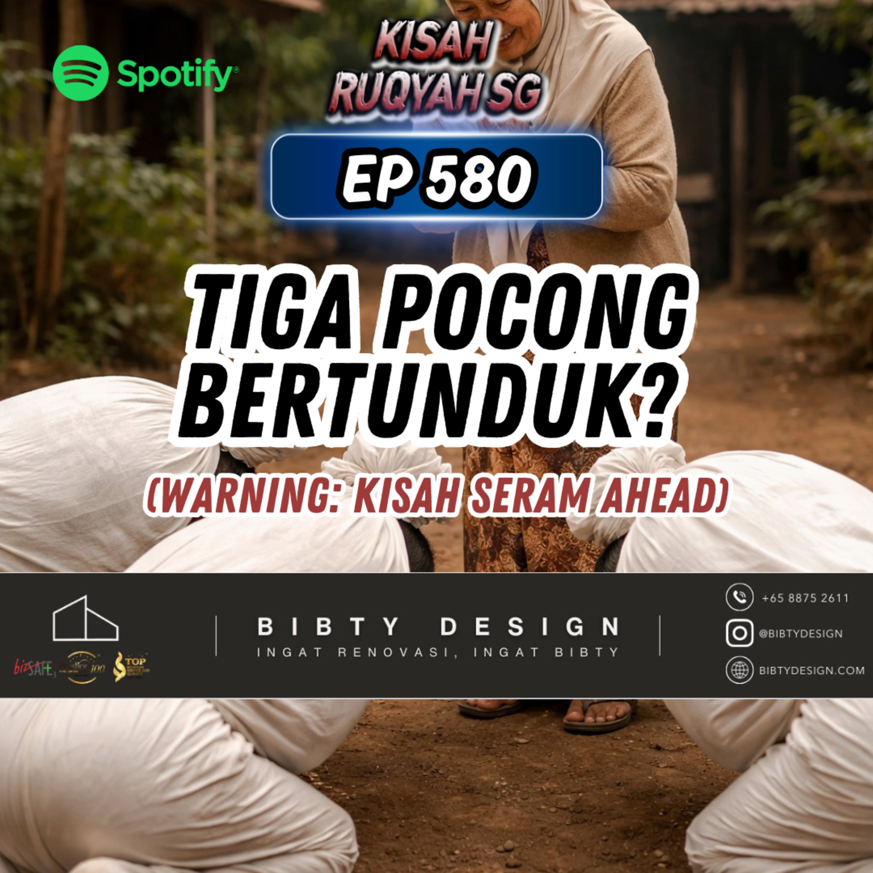 Ep 580: Tiga Pocong Bertunduk? (Warning: kisah seram ahead) episode artwork