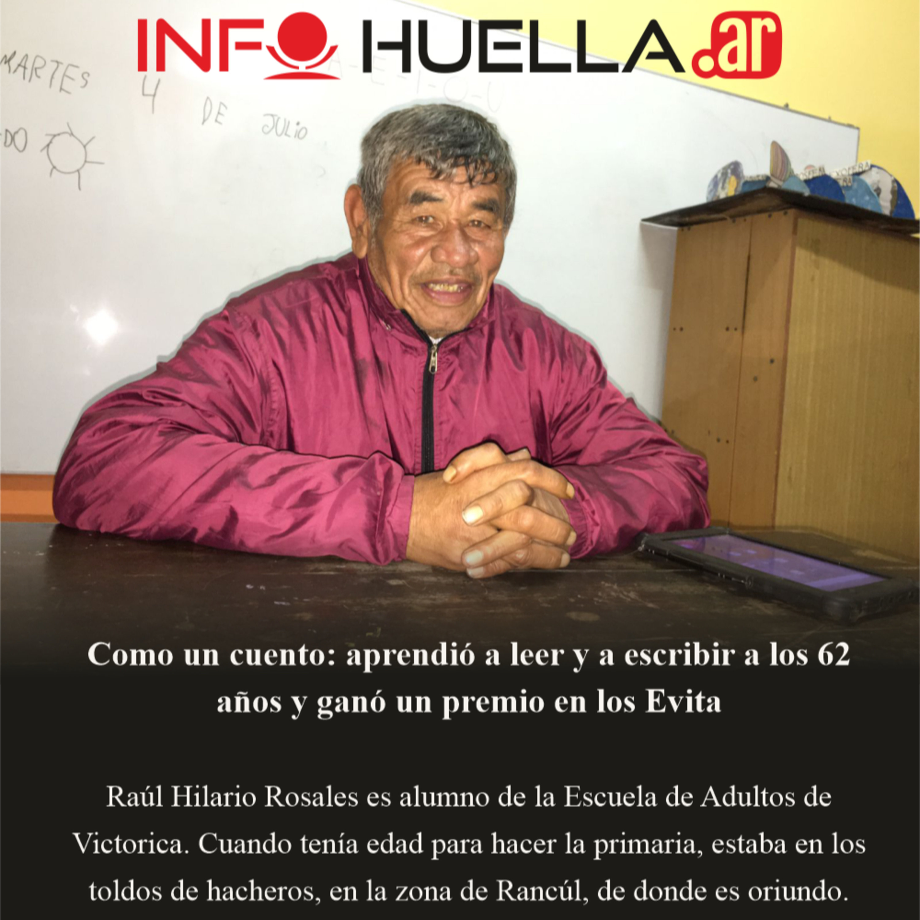 Como un cuento: aprendió a leer y a escribir a los 62 años y ganó un premio en los Evita episode artwork