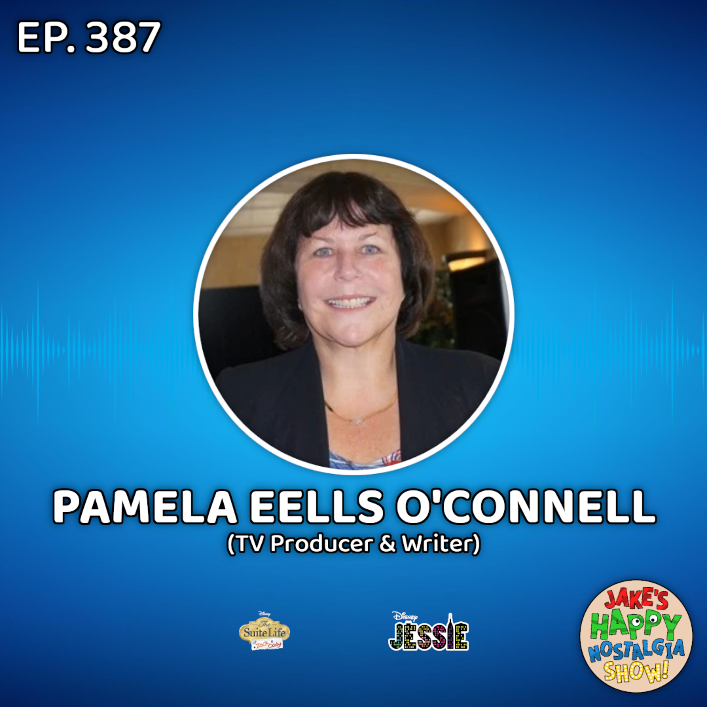 Episode 387 cover art: Episode 387: Pamela Eells O’Connell (TV Producer & Writer)
