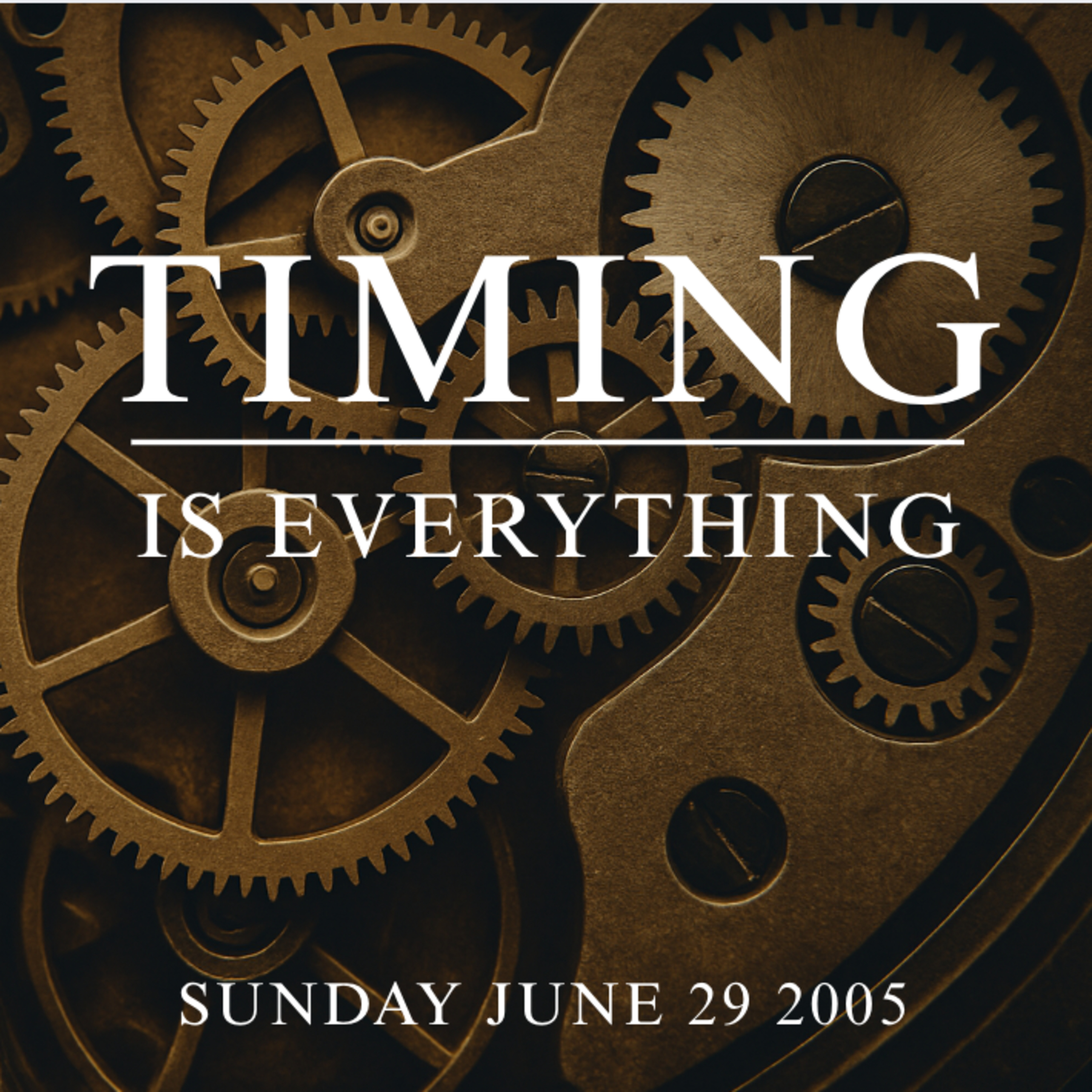 Timing is Everything - Sunday, June 28, 2025 episode artwork