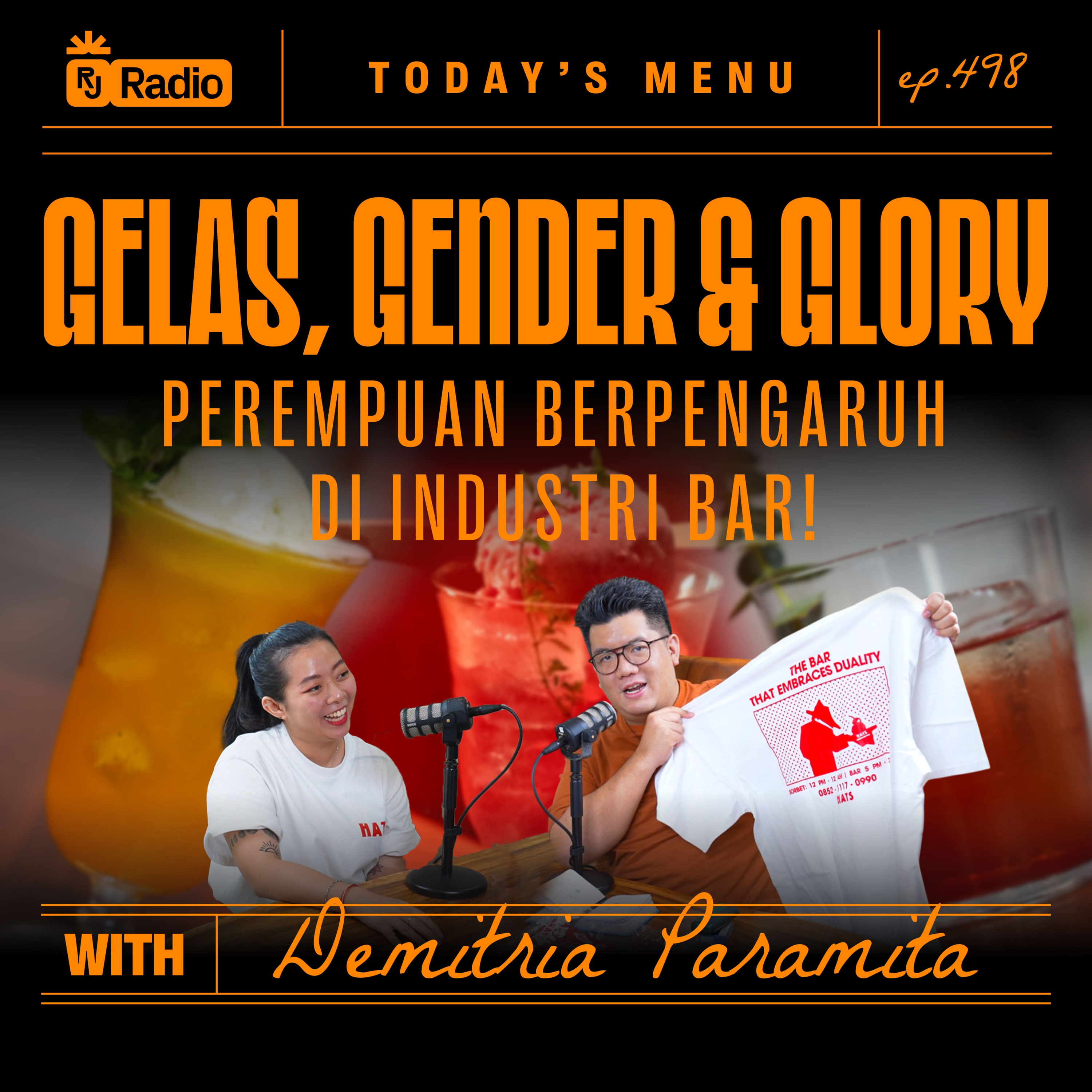 #498 "GUA GAK DIIZININ ORANG TUA JADI BARTENDER!" WITH DEMITRIA PARAMITA | RAY JANSON RADIO episode artwork