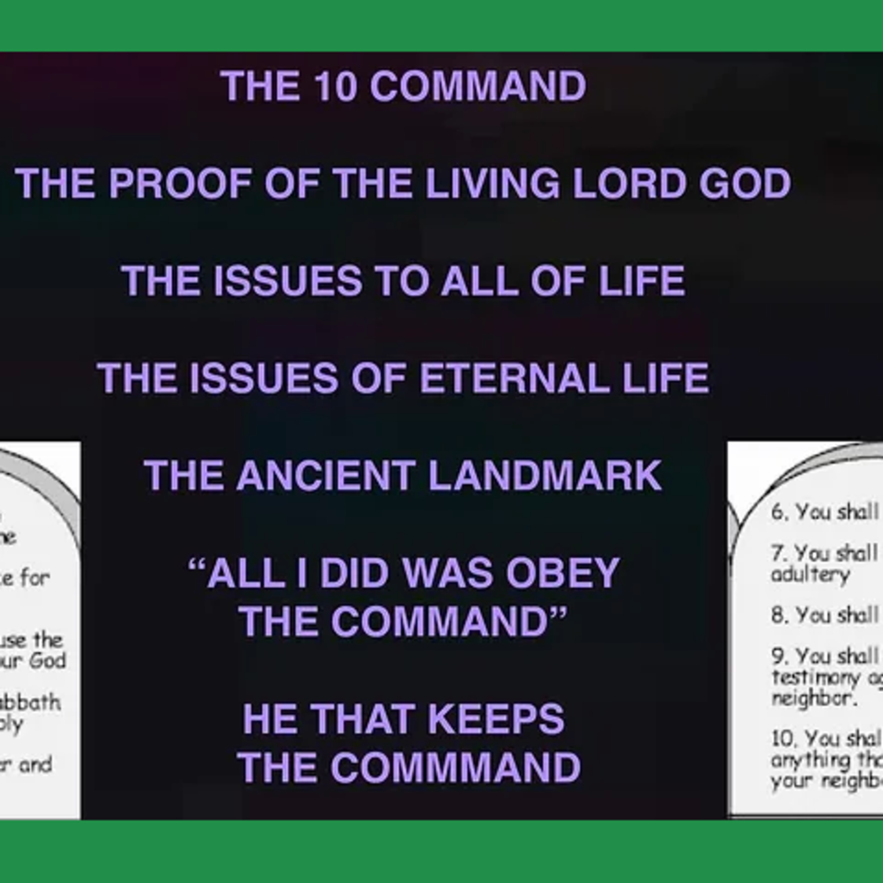 TEN COMMAND 1st Amendment  episode artwork