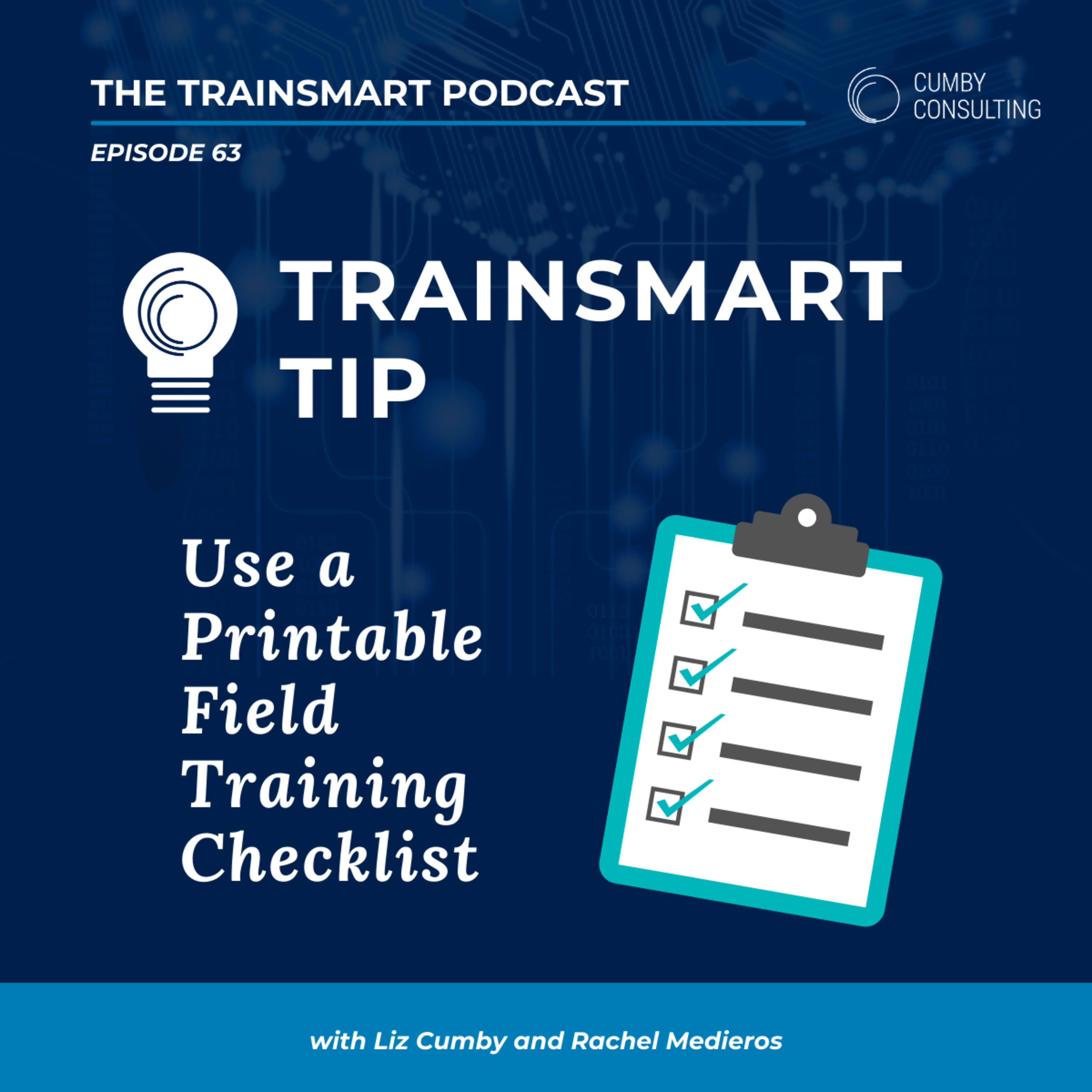 63 I TrainSmart Tip: Use a Printable Field Training Checklist episode artwork