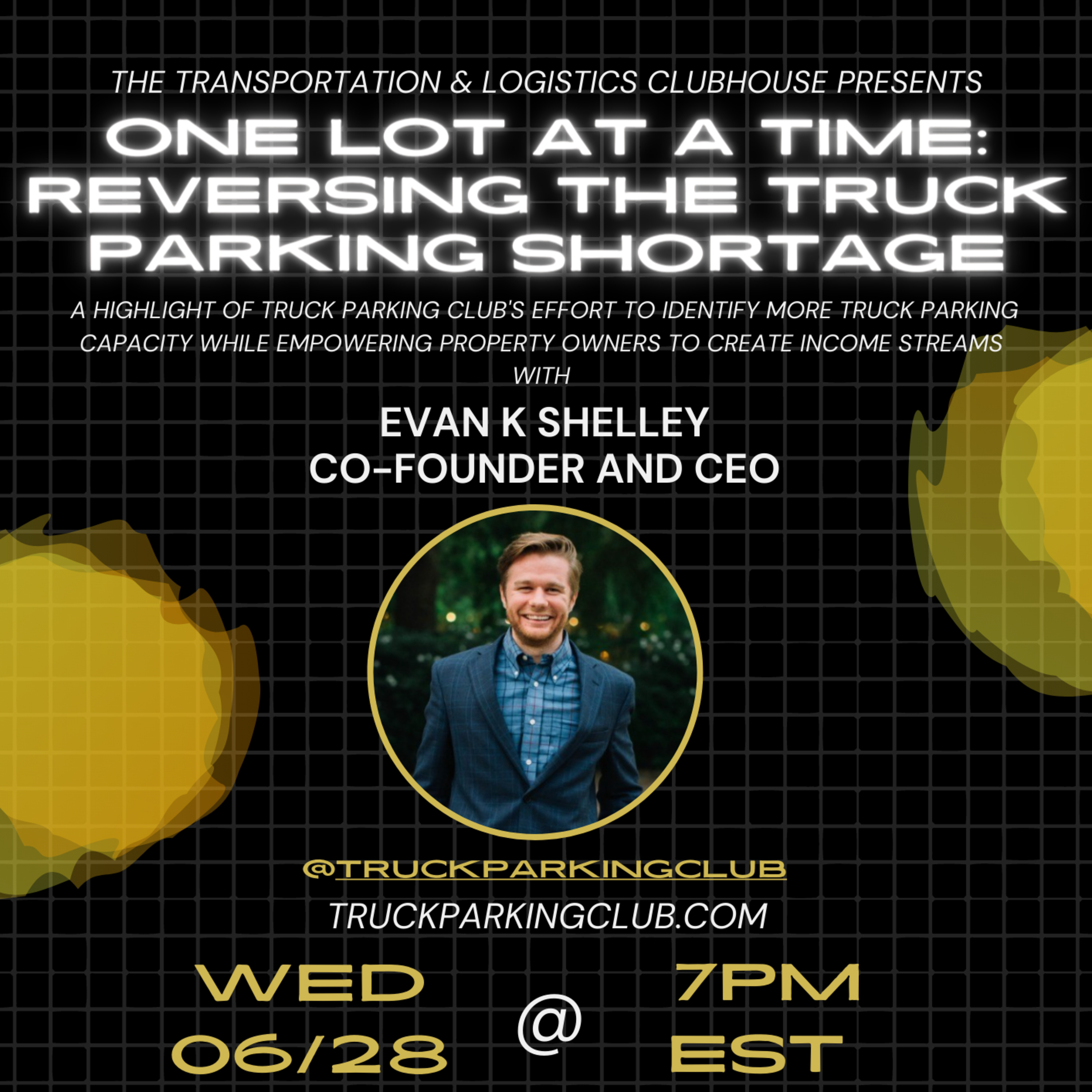 Episode #102 One Spot At a Time: Reversing the Truck Parking Shortage with Trucking Parking Club's Evan Shelley episode artwork