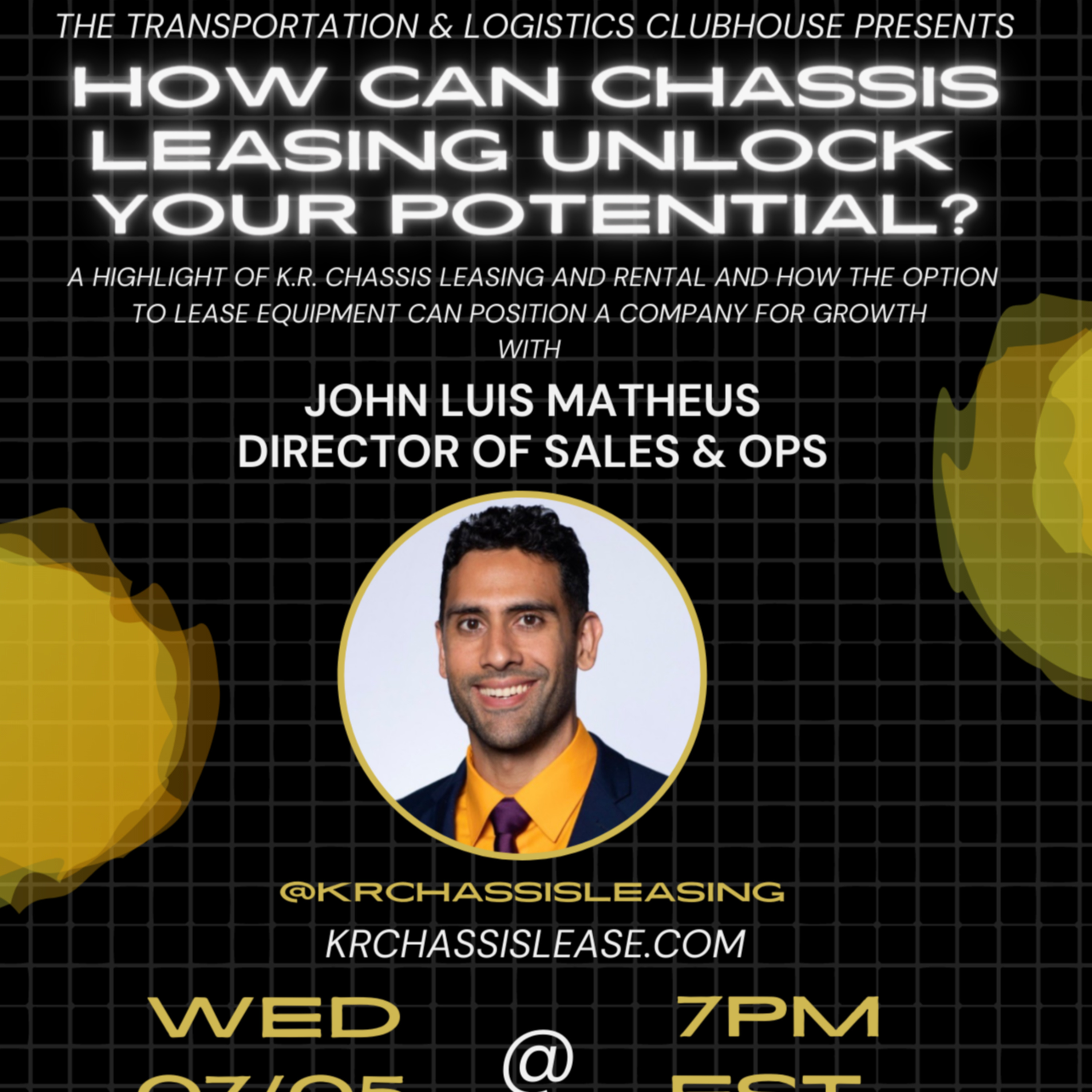 Episode #103 How Can Chassis Leasing Unlock Your Drayage Potential with John Matheus, Director of Sales of Operations for K.R. Chassis Leasing and Rental episode artwork