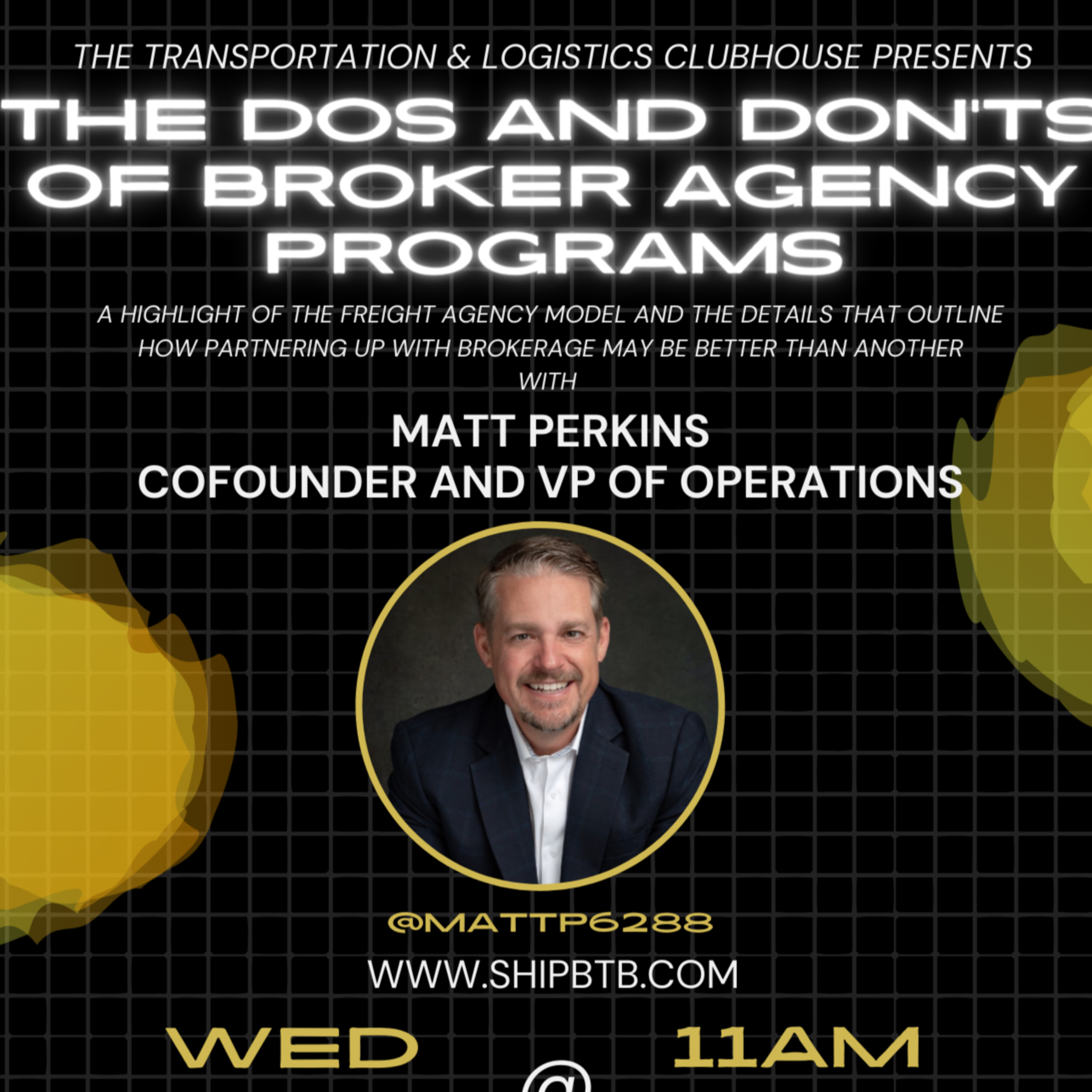 Episode #123 The Dos and Don‘ts of Broker Agency Programs with Matt Perkins CoFounder of Business to Business Logistics LLC episode artwork