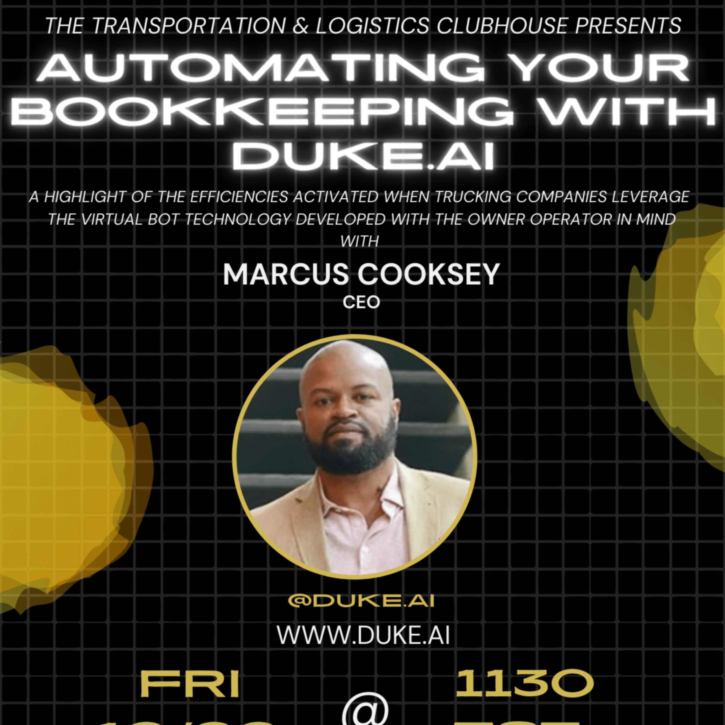 Episode #127 Automating Your Bookkeeping with DUKE.AI w/ CEO Marcus Cooksey episode artwork