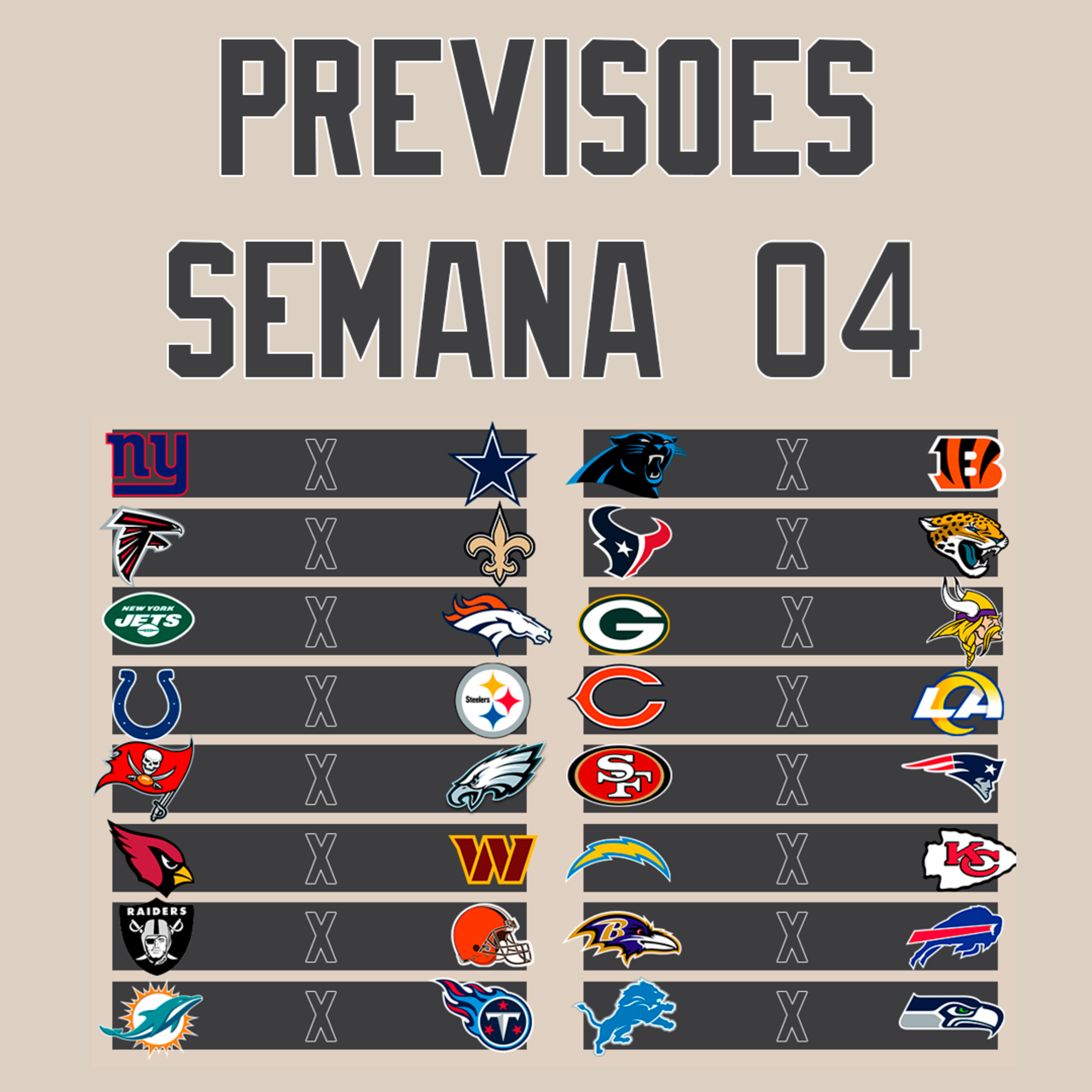 Inside The Field - 21 - Previsões Semana 04 da NFL episode artwork